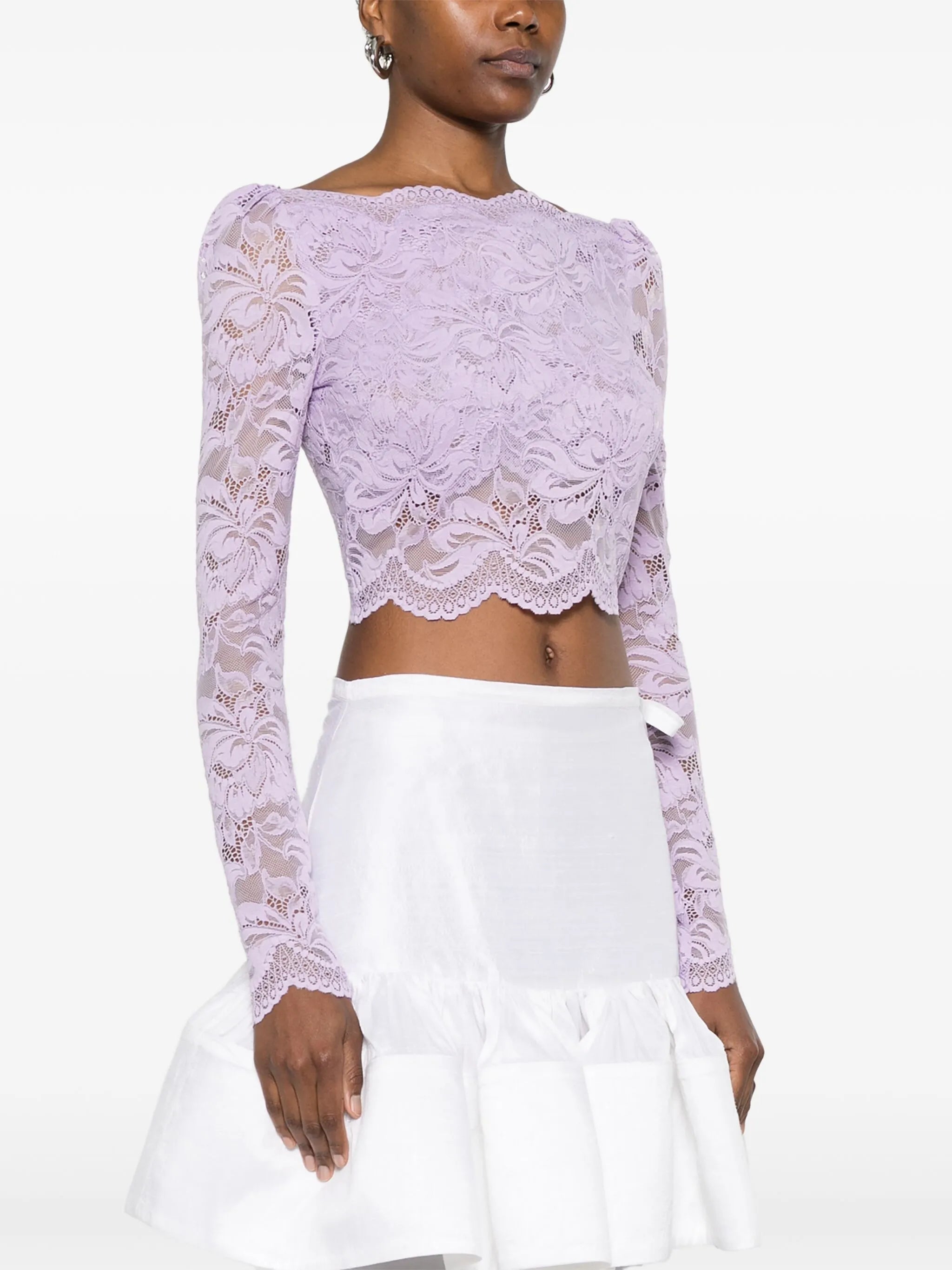 lace crop top