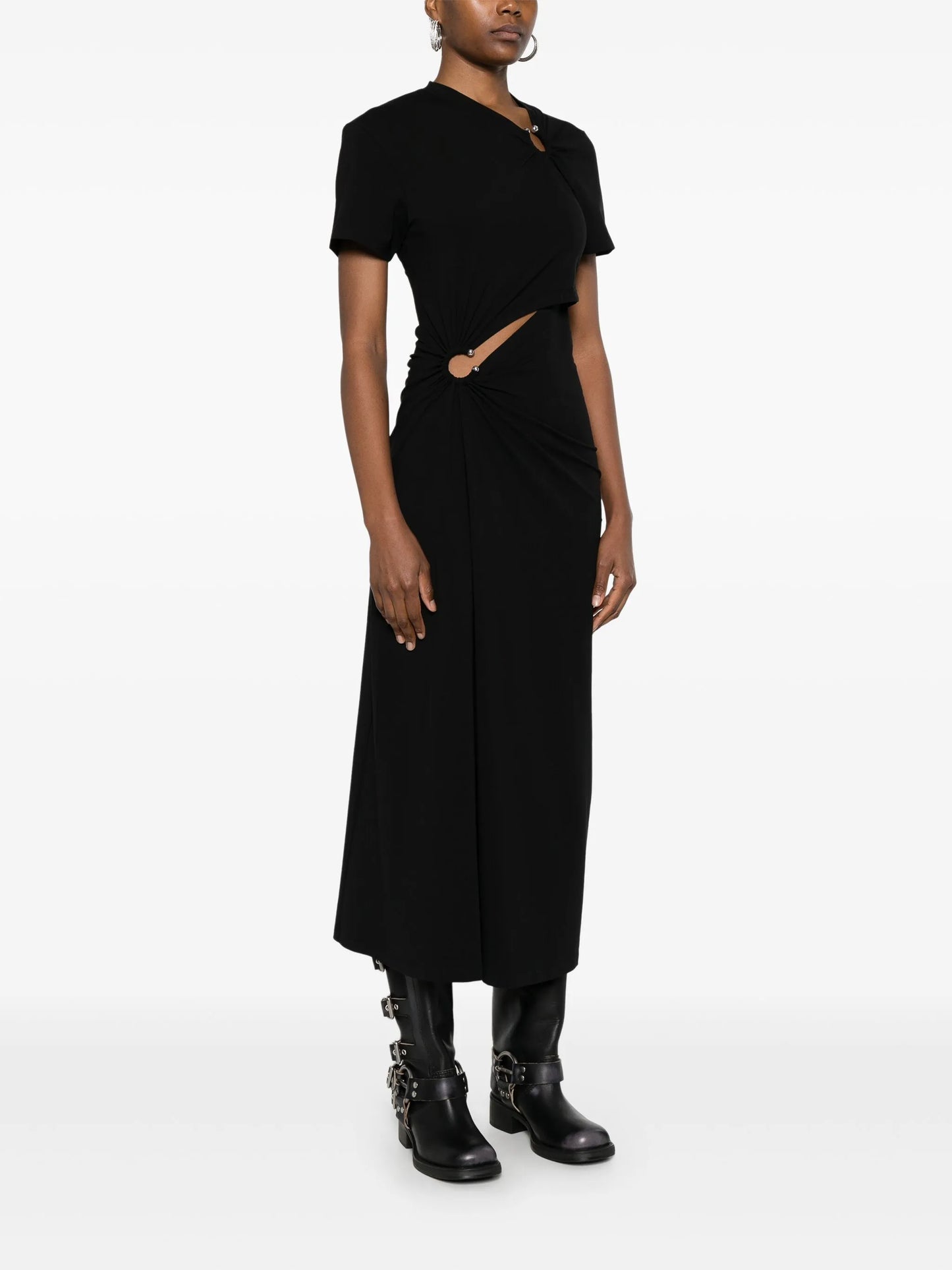 jersey midi dress