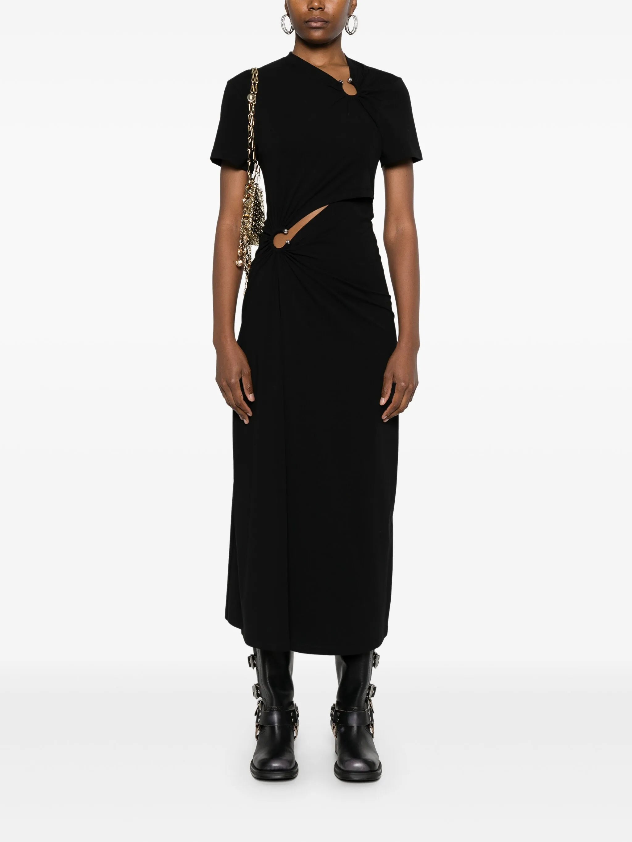 jersey midi dress