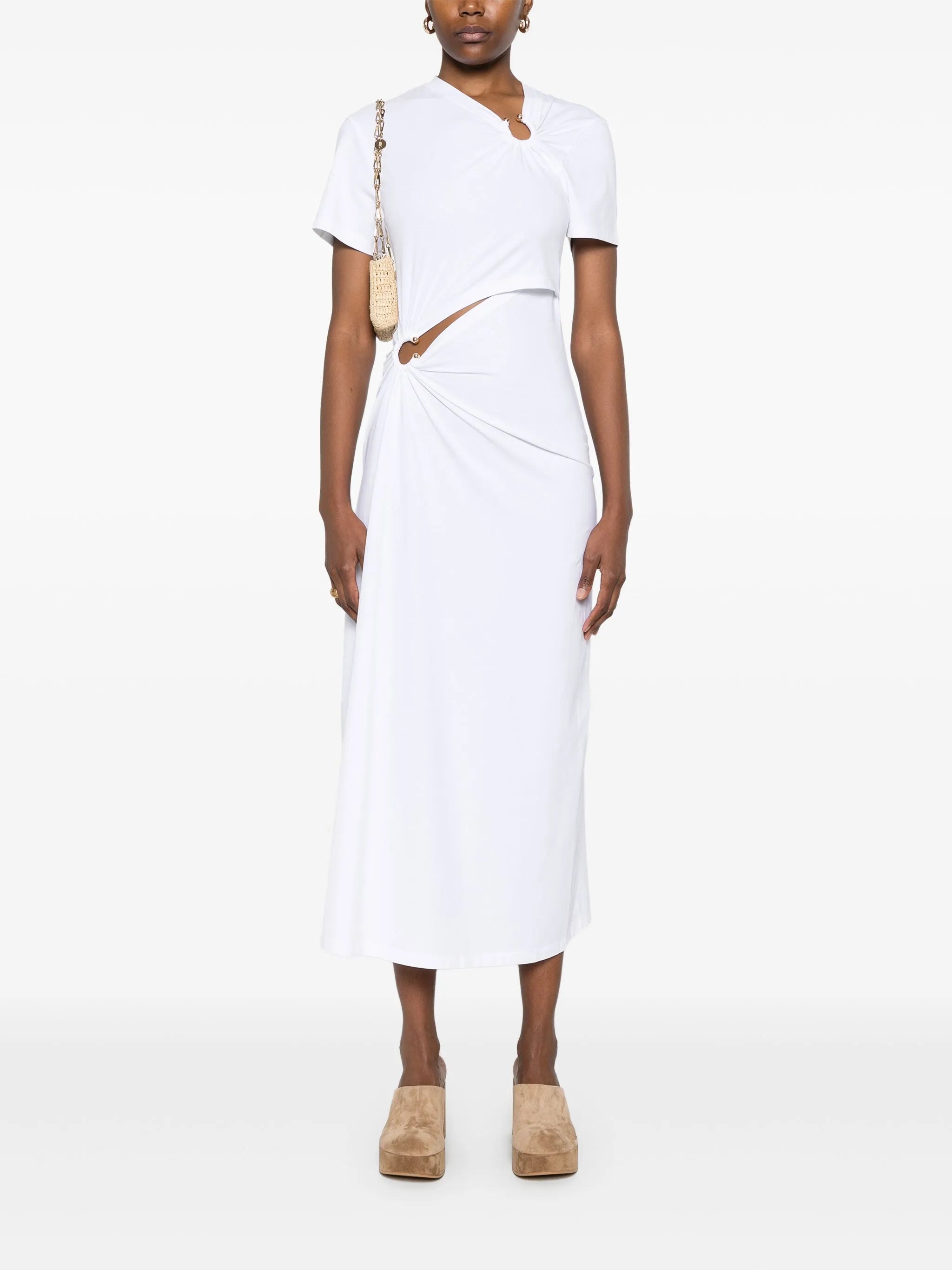 jersey midi dress