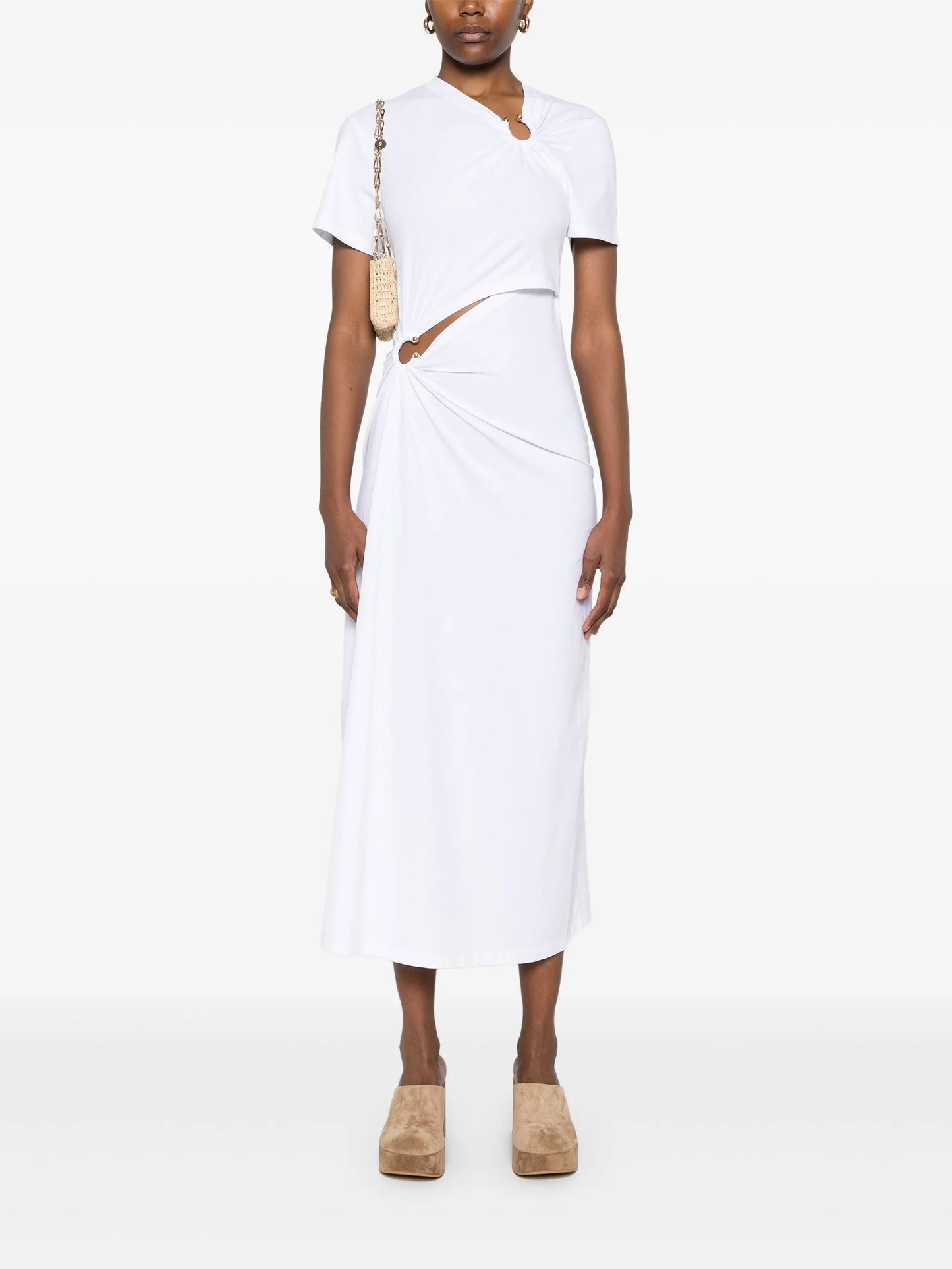 jersey midi dress