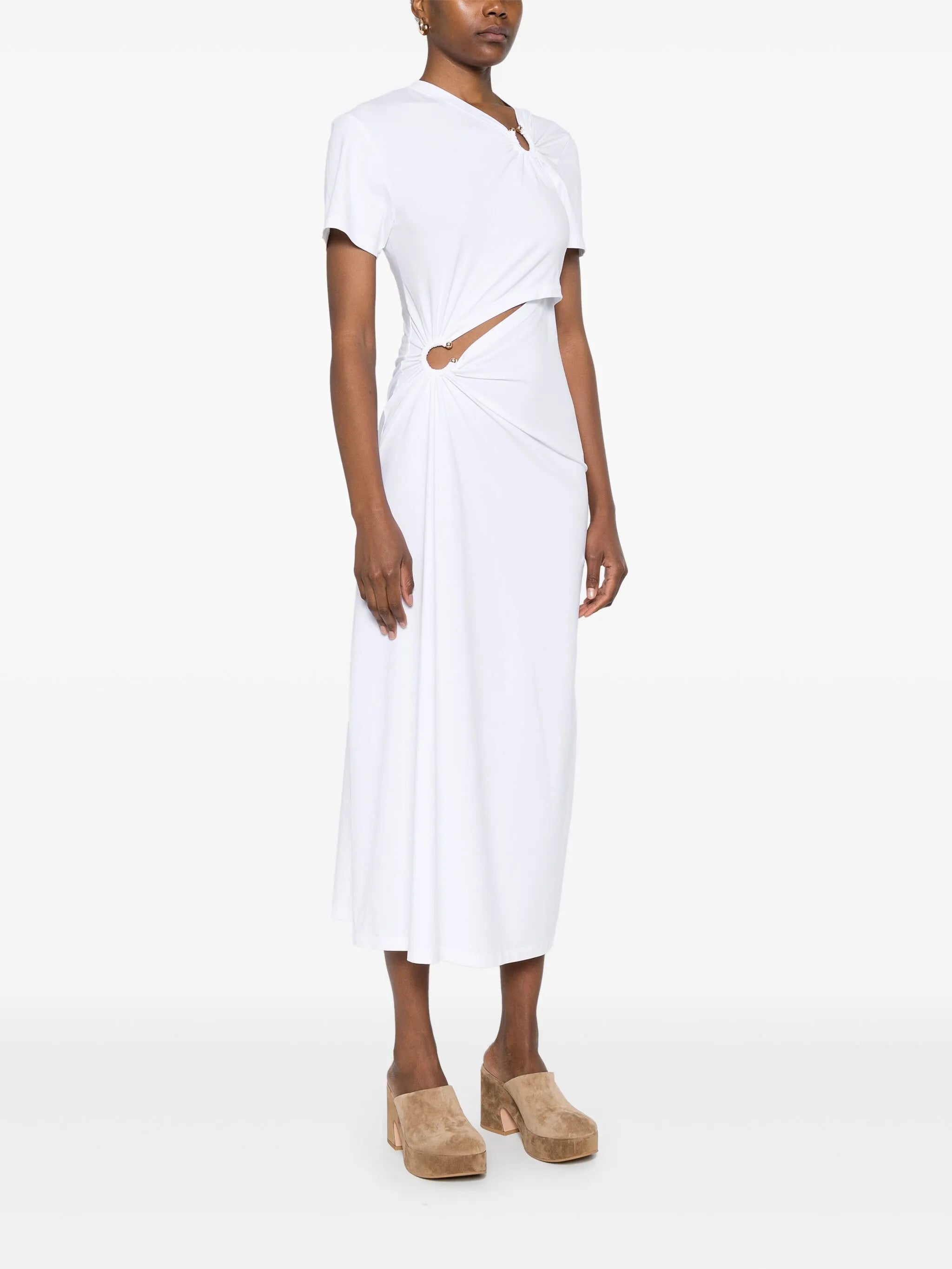 jersey midi dress