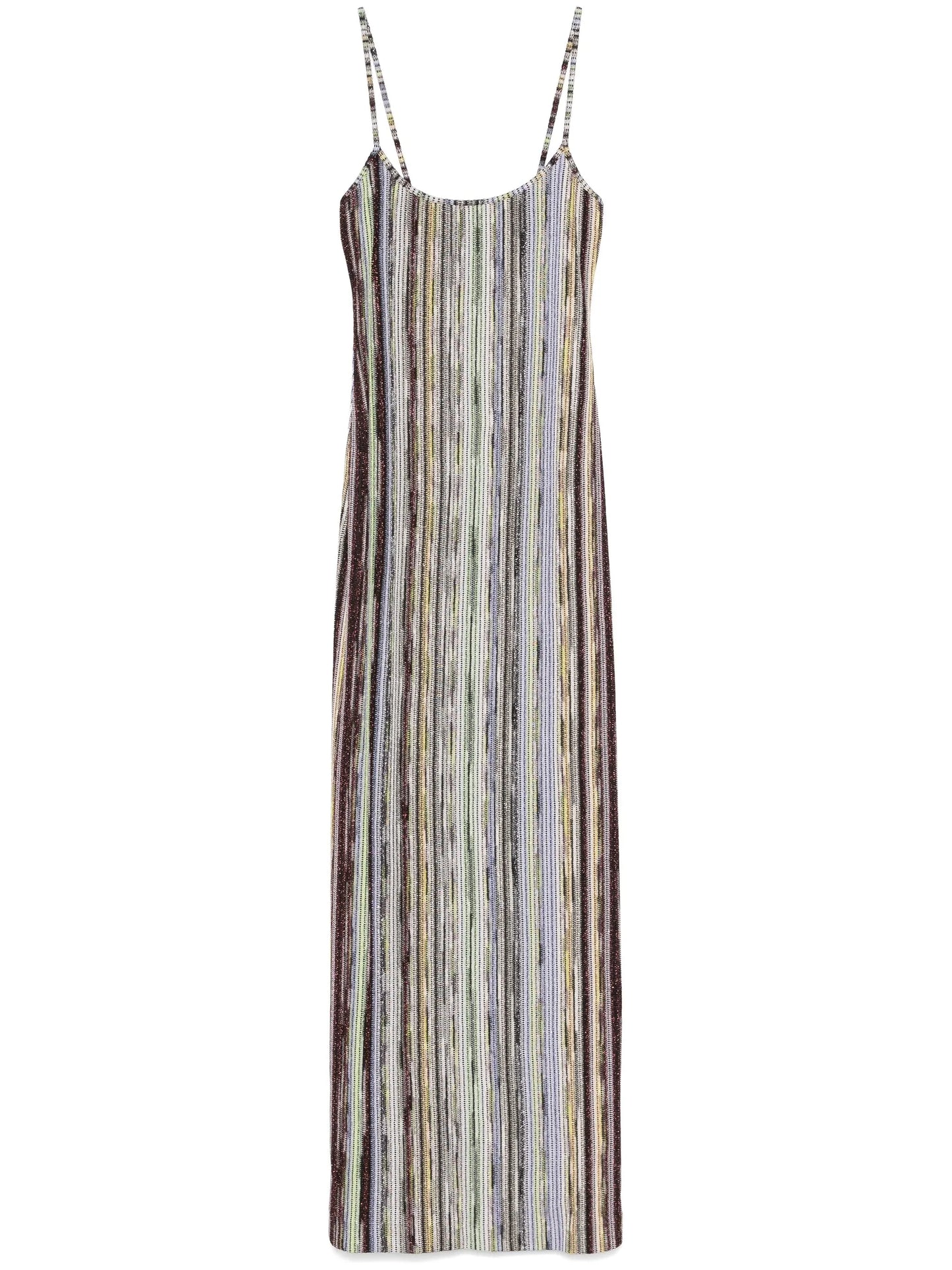 striped lurex dress
