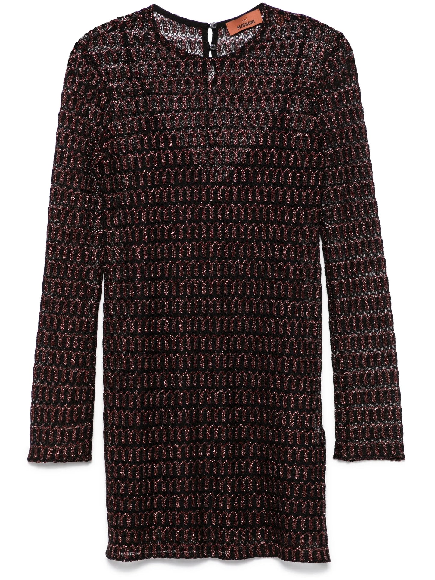 open-knit mini dress