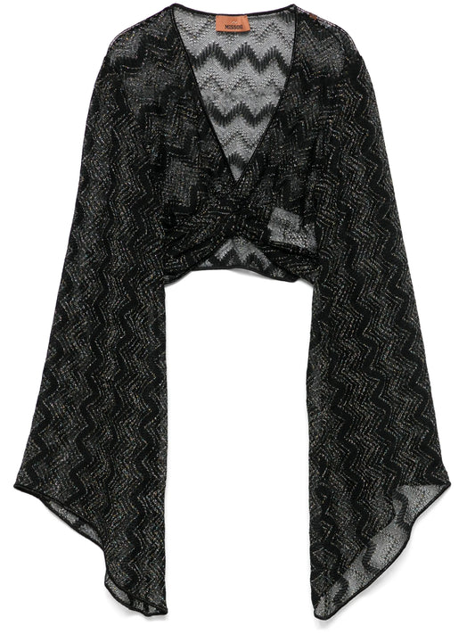 crochet-knit cropped top