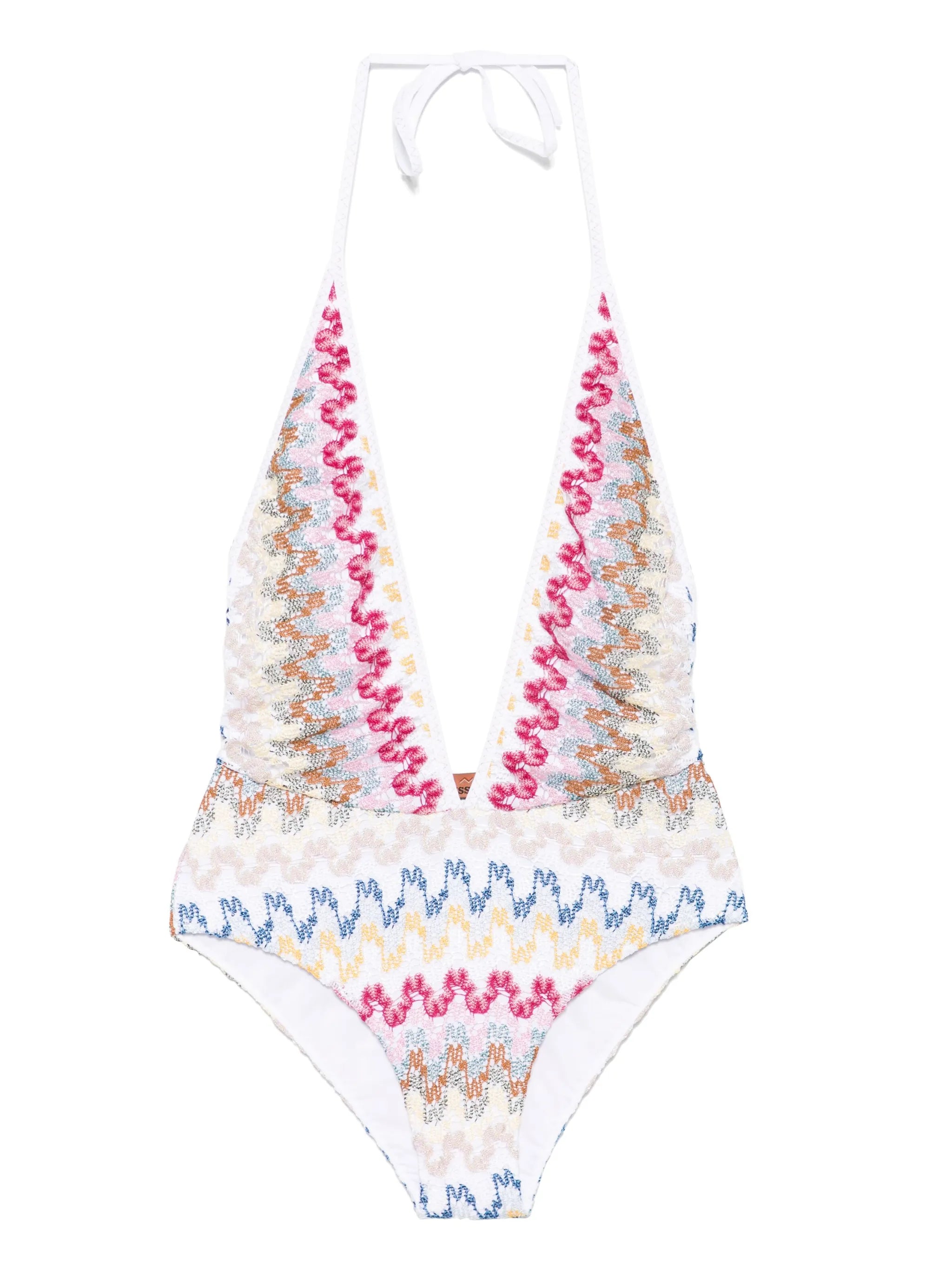 zigzag-woven swimsuit