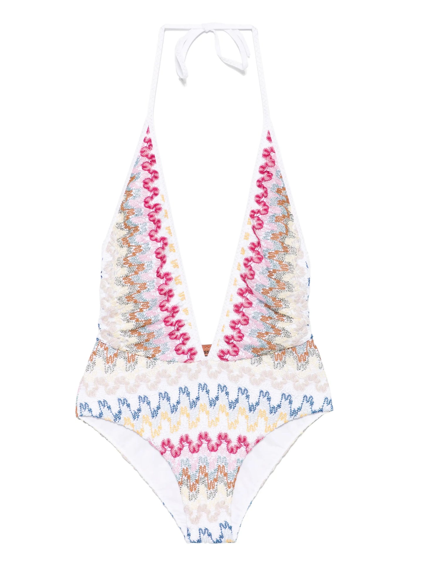 zigzag-woven swimsuit
