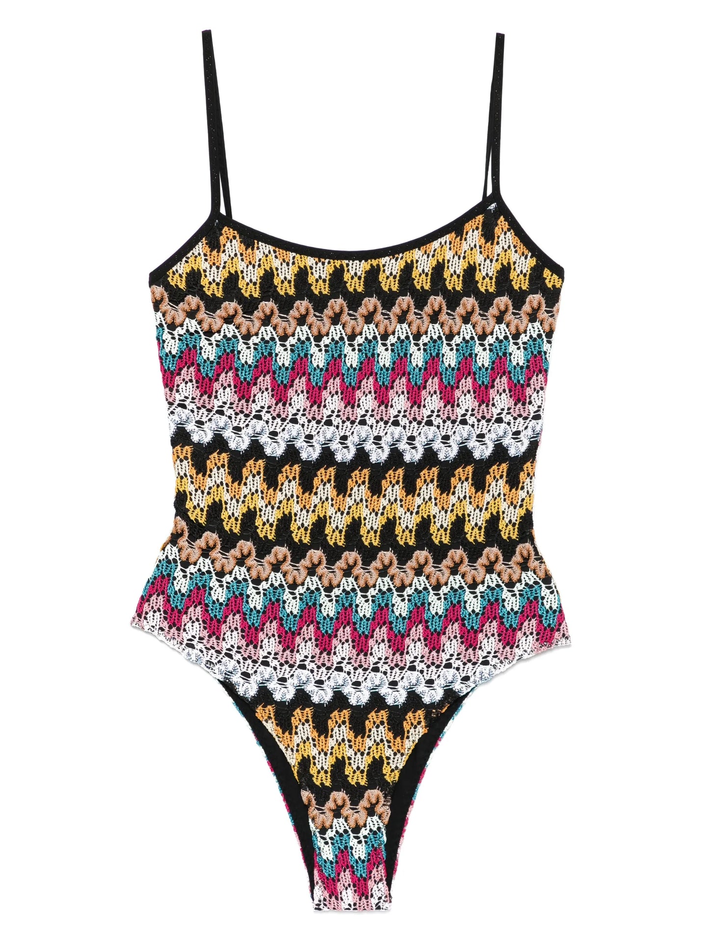 crochet-knit swimsuit