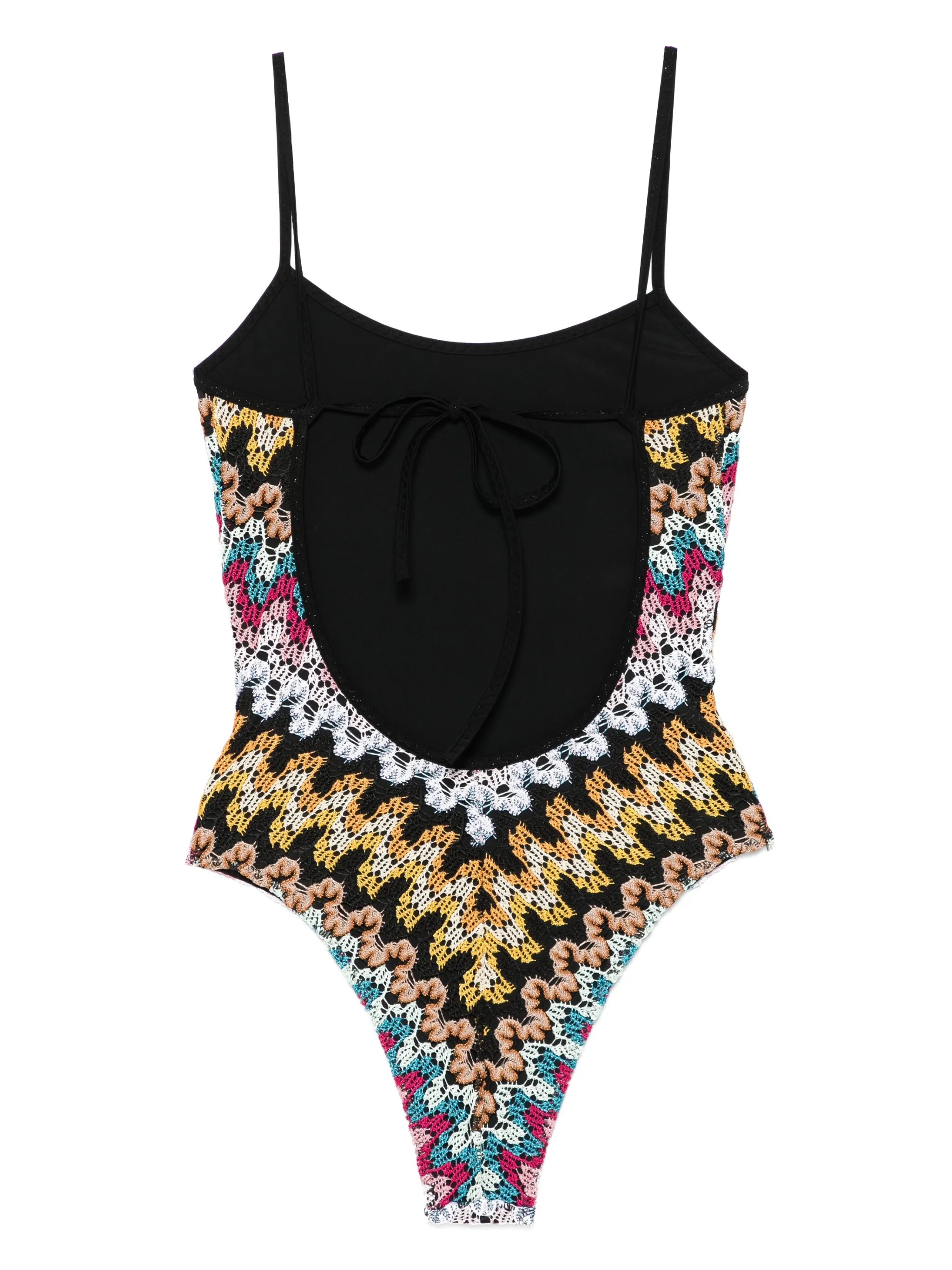 crochet-knit swimsuit