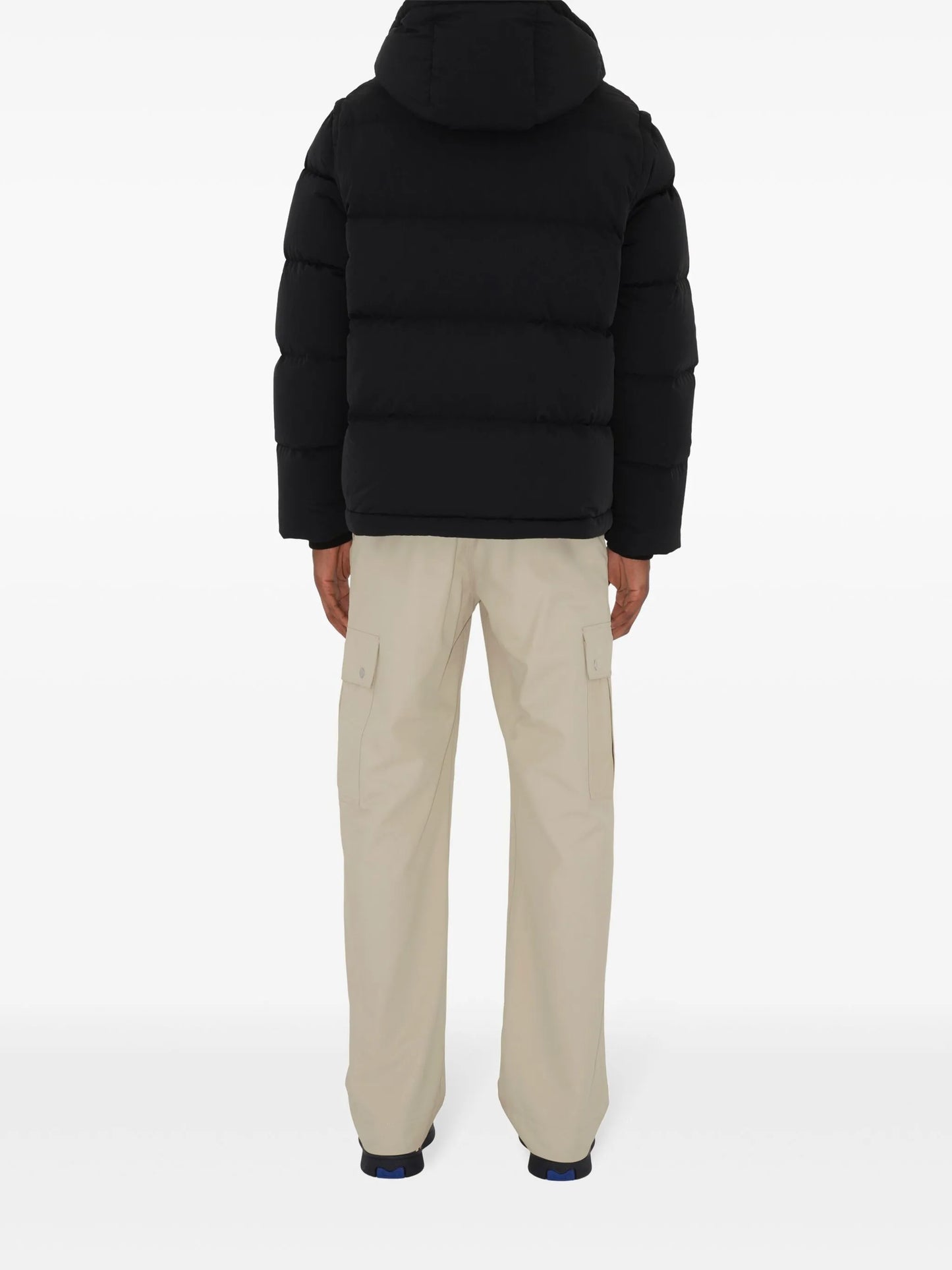 detachable-sleeve padded jacket