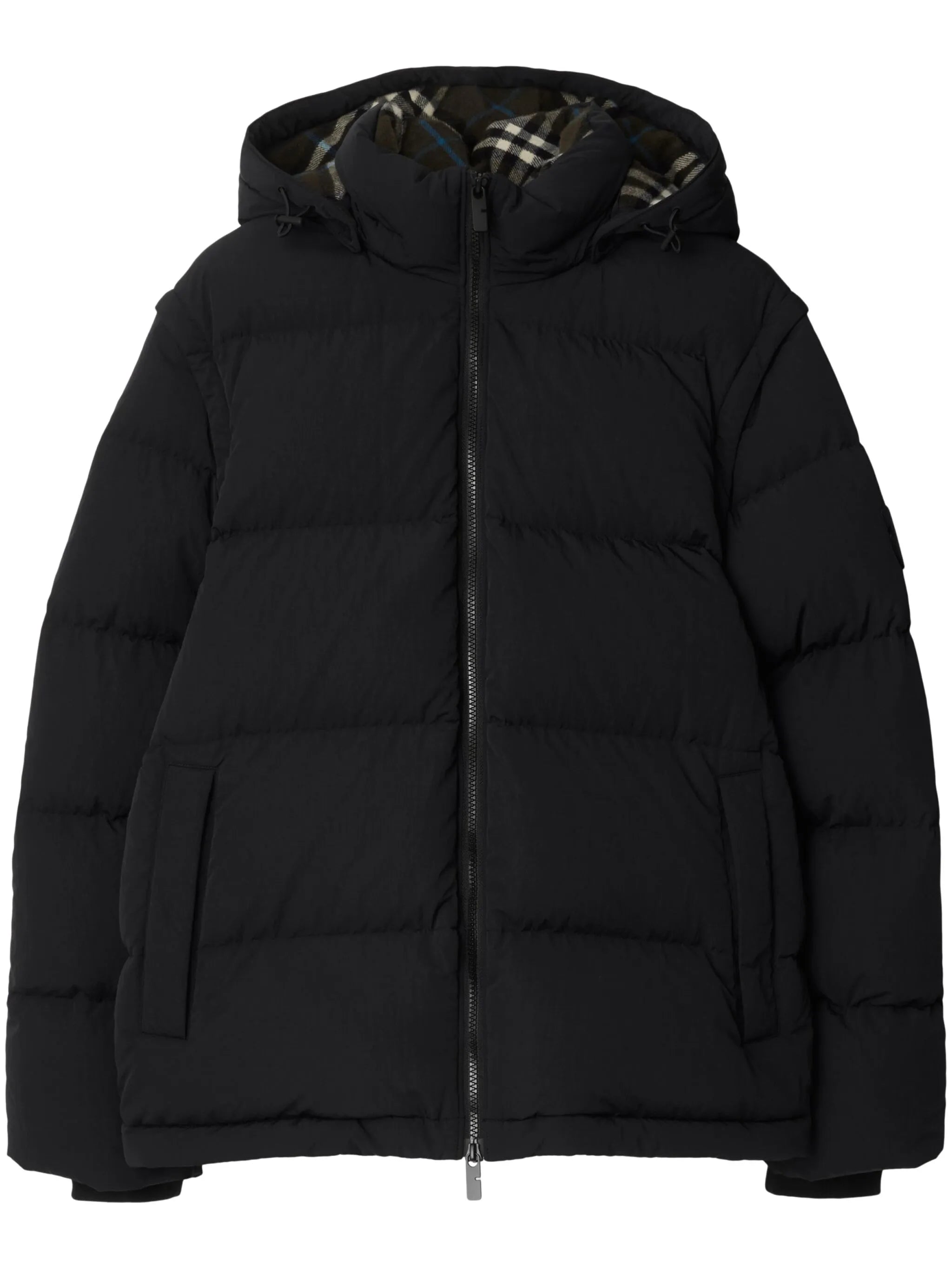 detachable-sleeve padded jacket