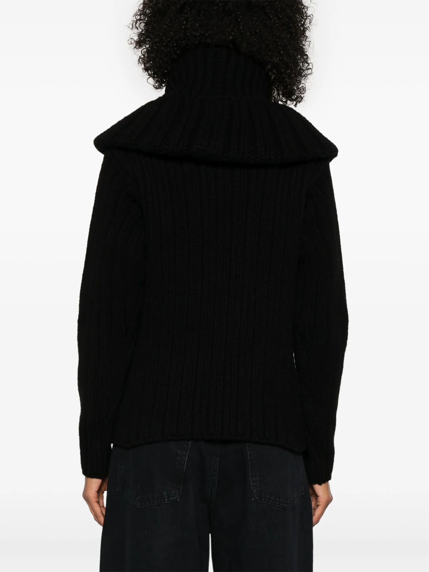 chunky ribbed knit sweater