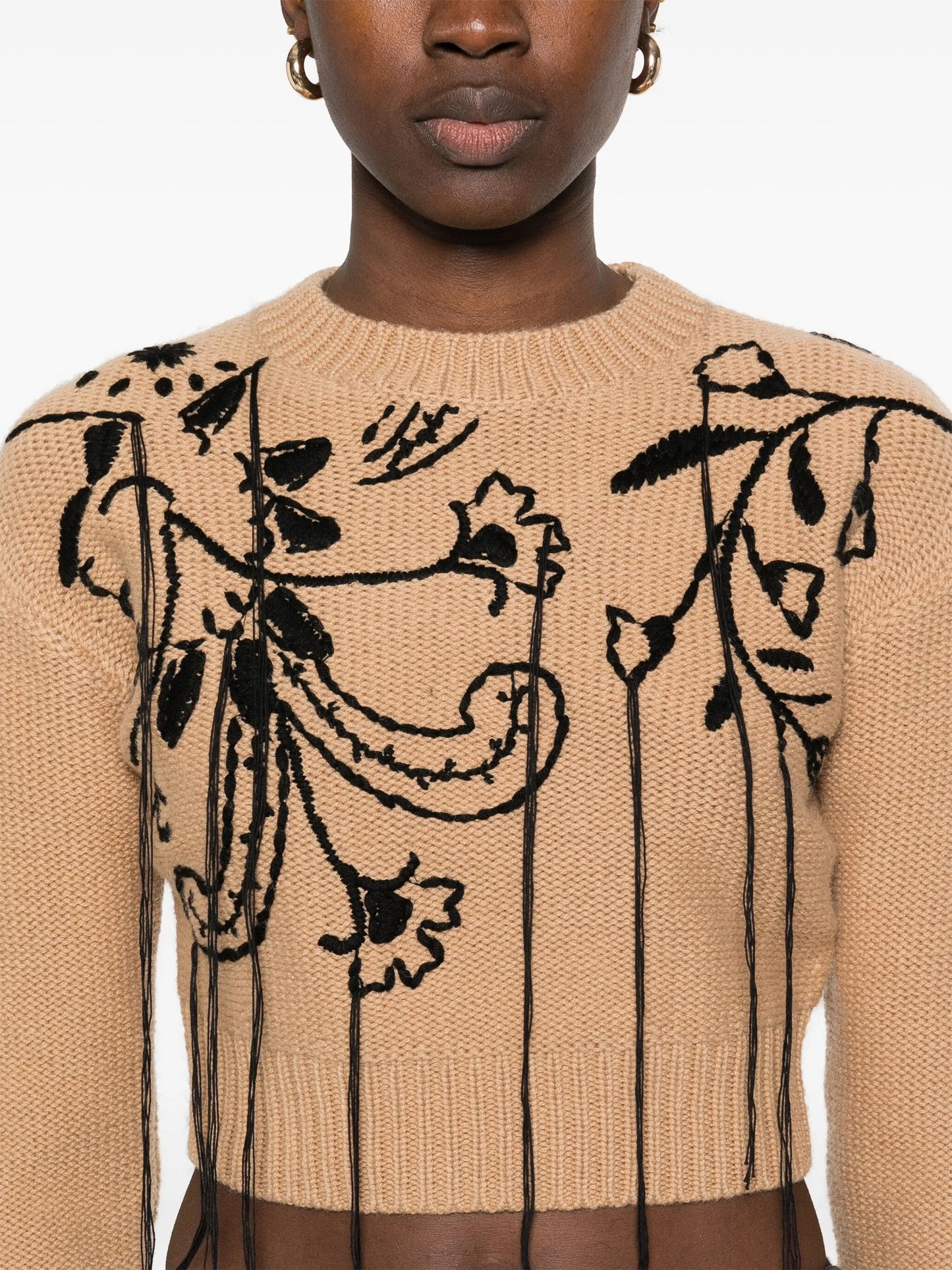 embroidered sweater
