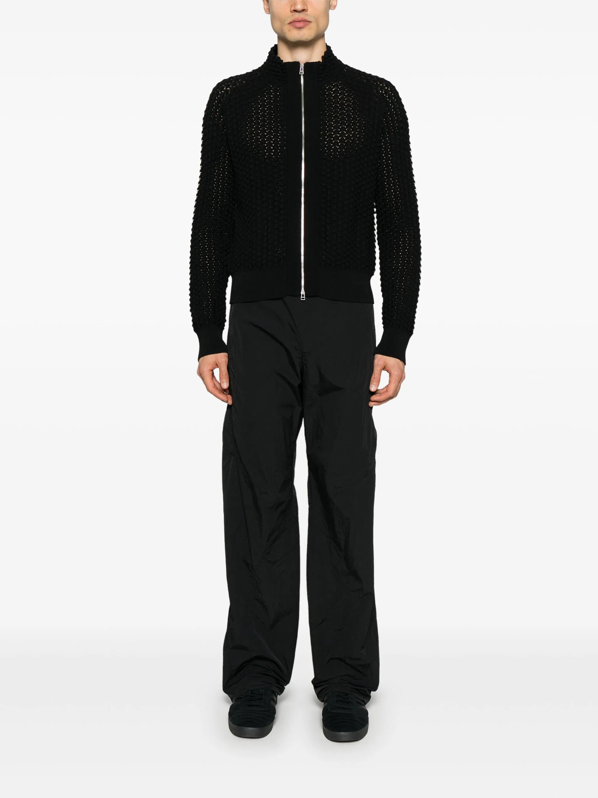 Ash zip-up cardigan