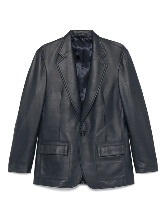 leather blazer