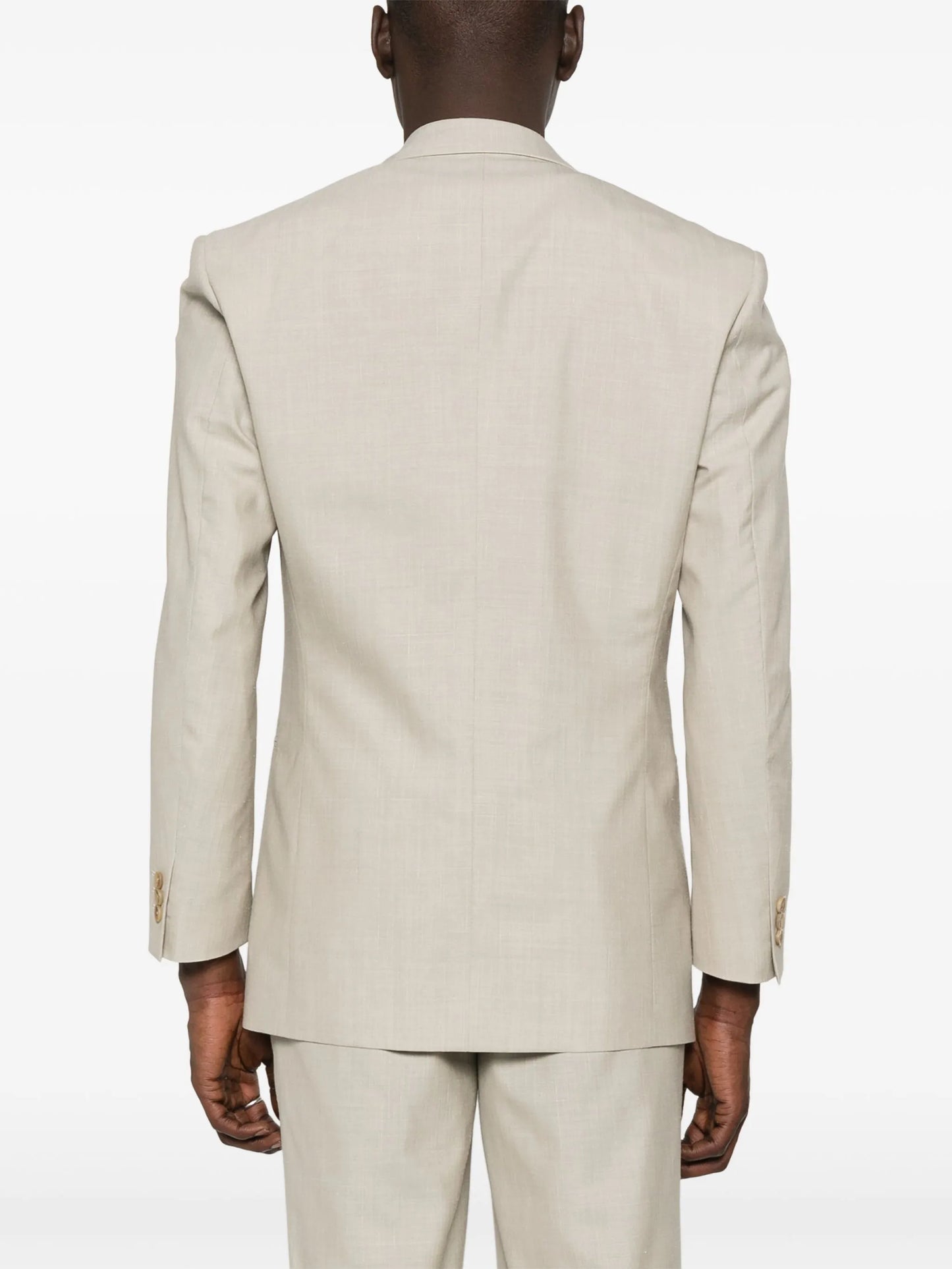 slub-texture blazer