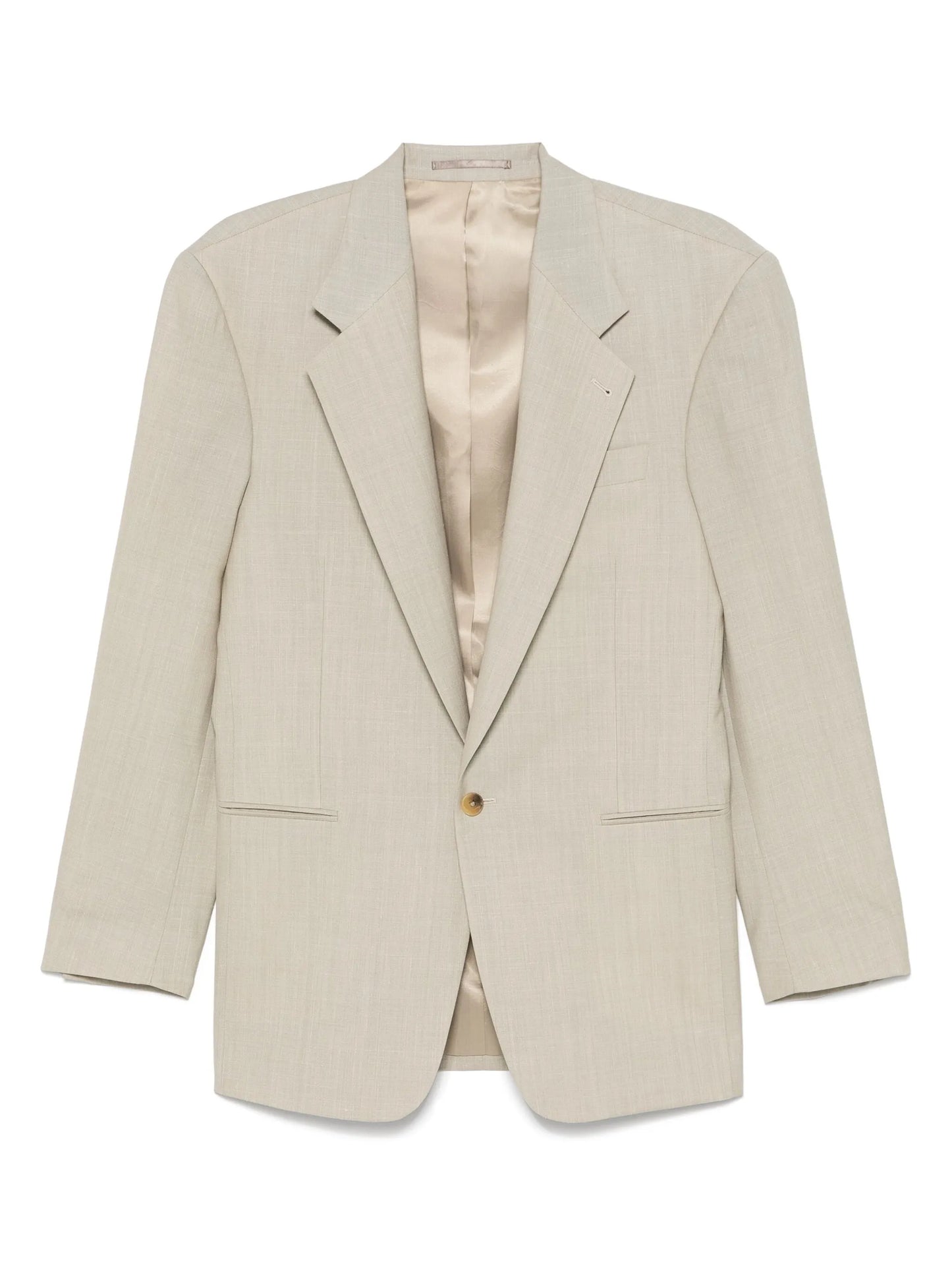 slub-texture blazer