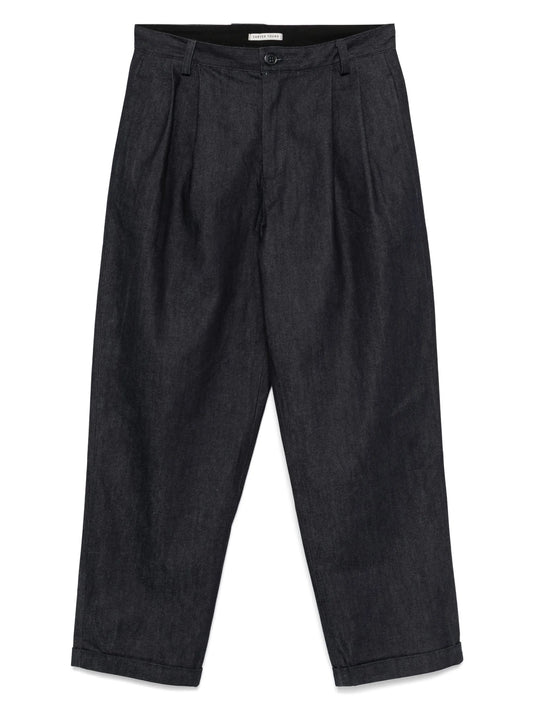 pleat-detail jeans