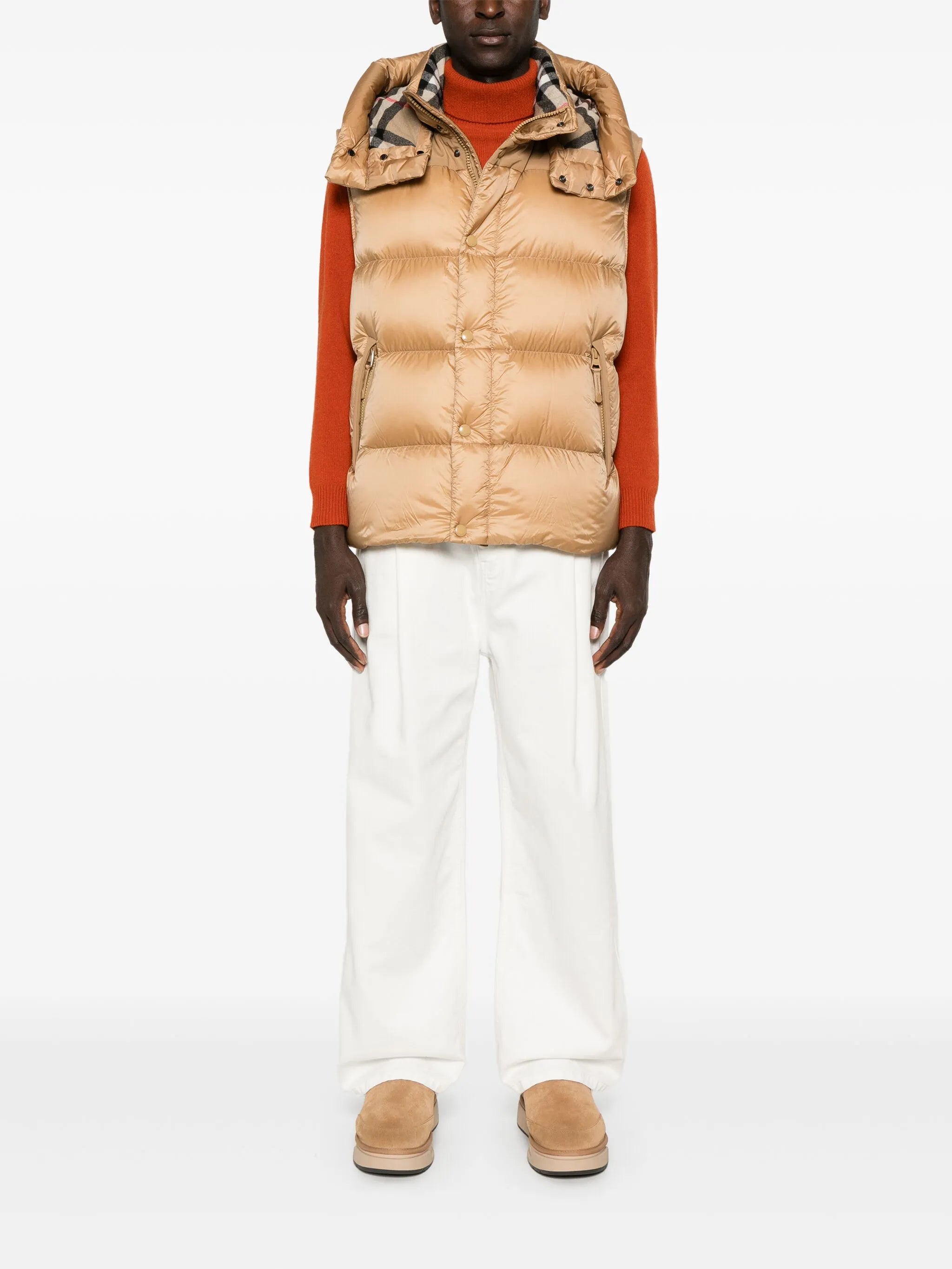 detachable-sleeves padded jacket