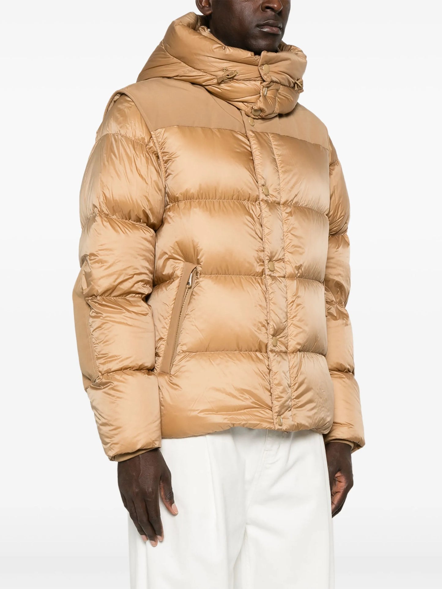 detachable-sleeves padded jacket