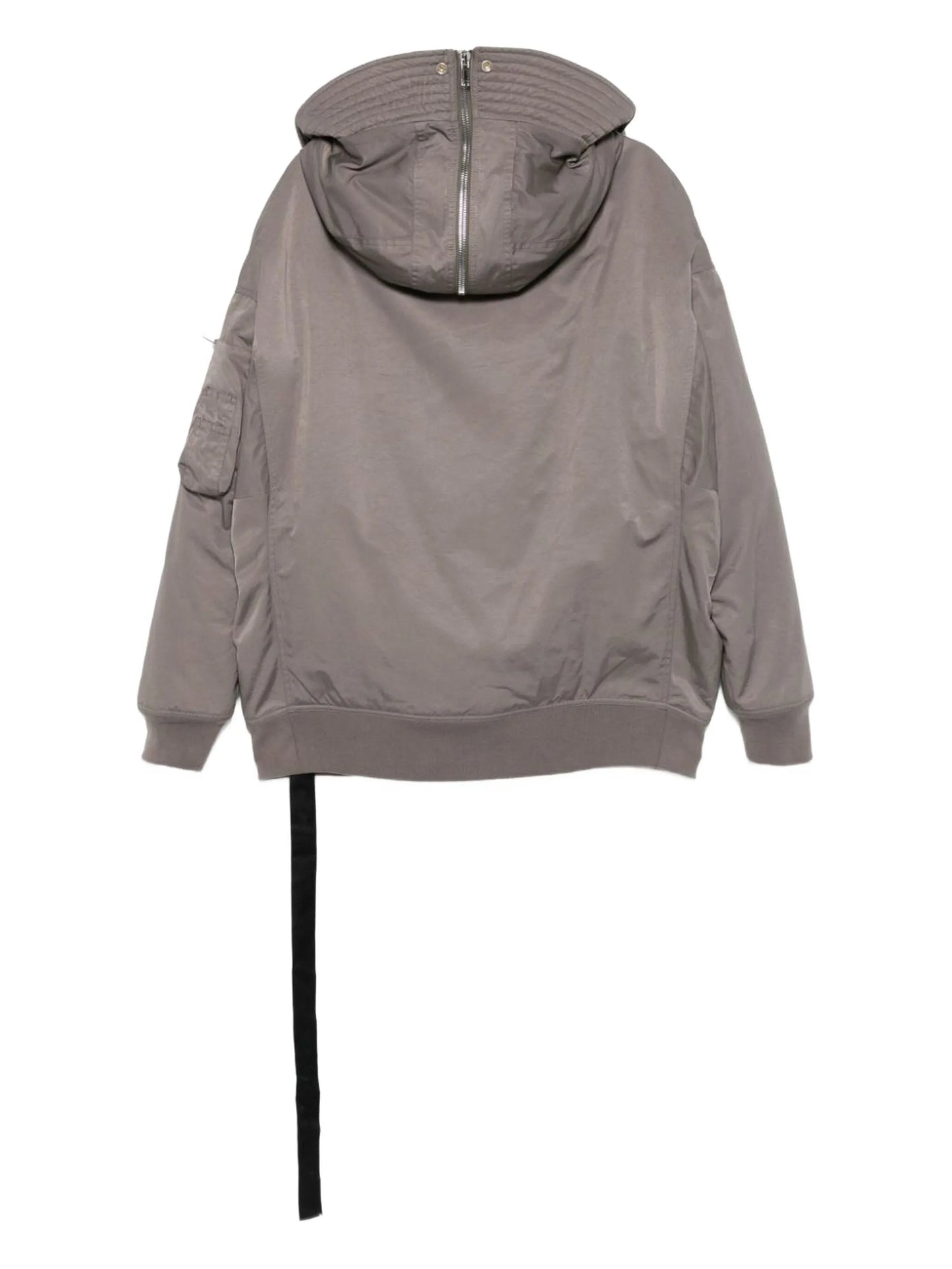 hooded bomber jacket