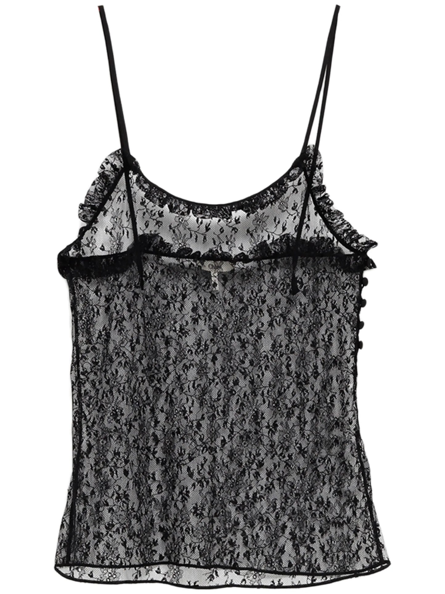 floral-lace tank top