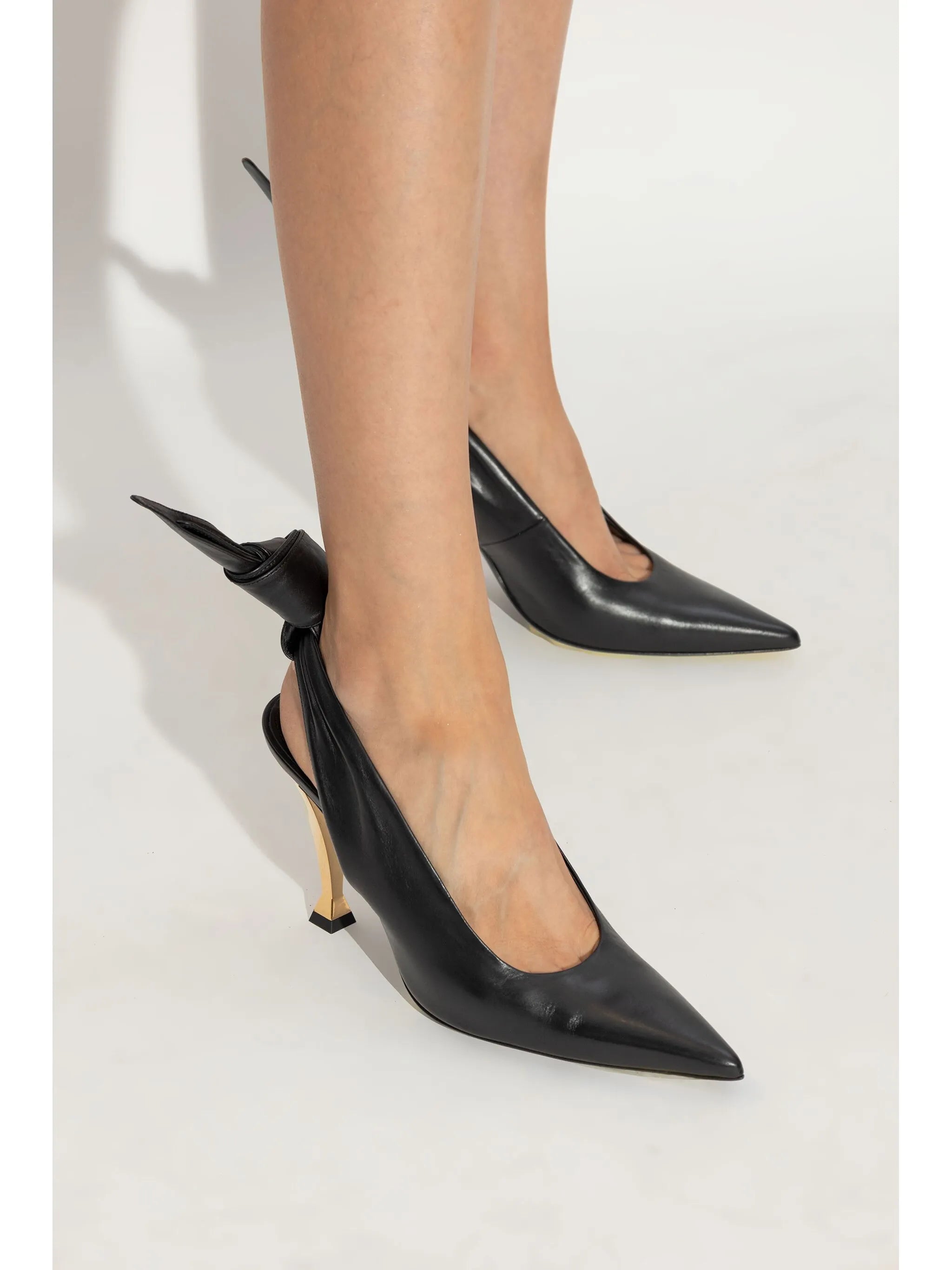 96mm Beauw leather pumps
