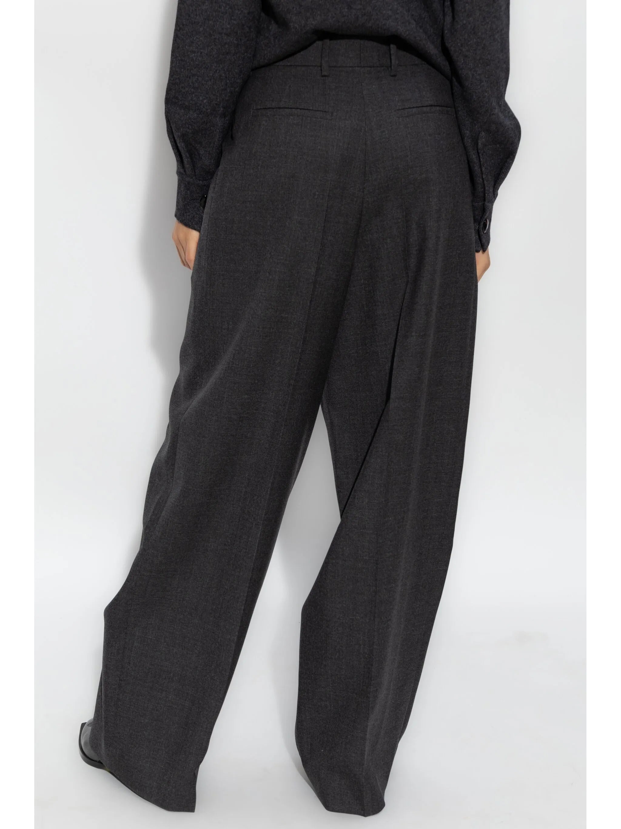 wool wide-leg trousers