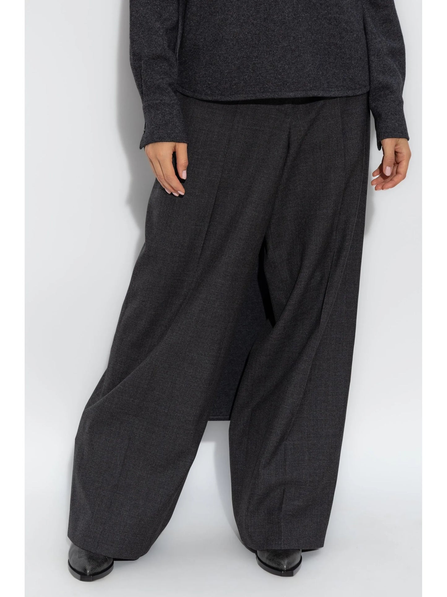 wool wide-leg trousers