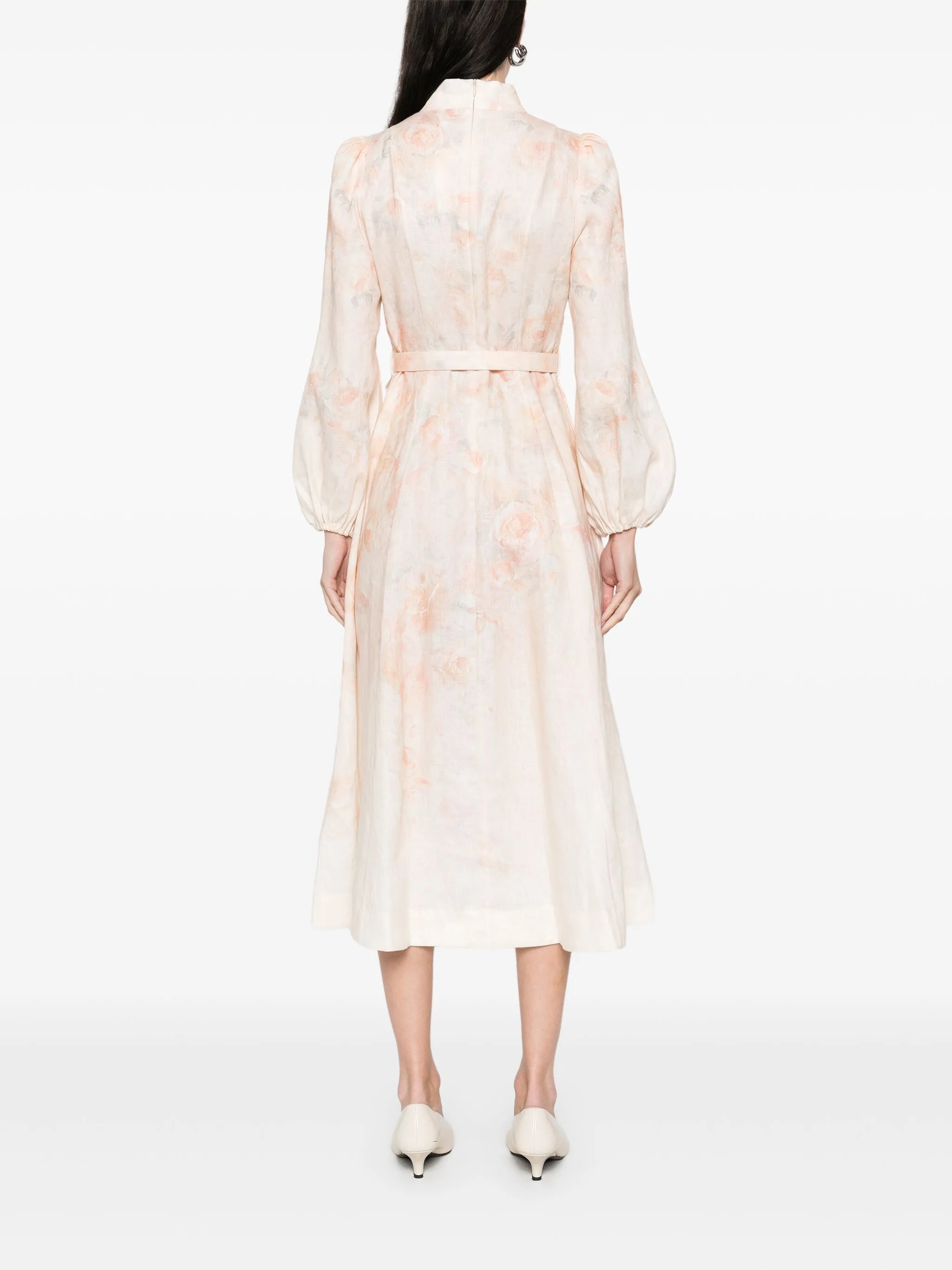 Crushed midi dress