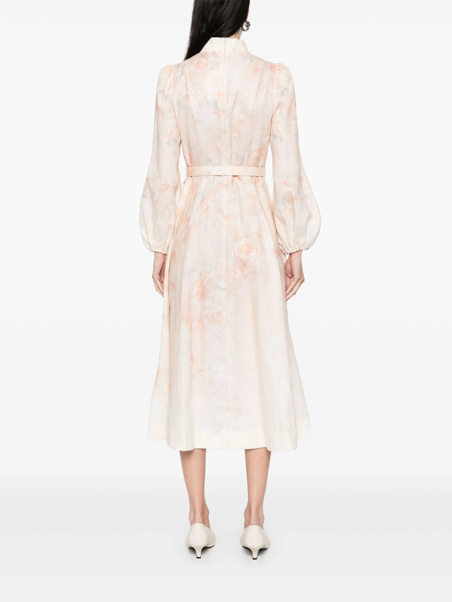 Crushed midi dress
