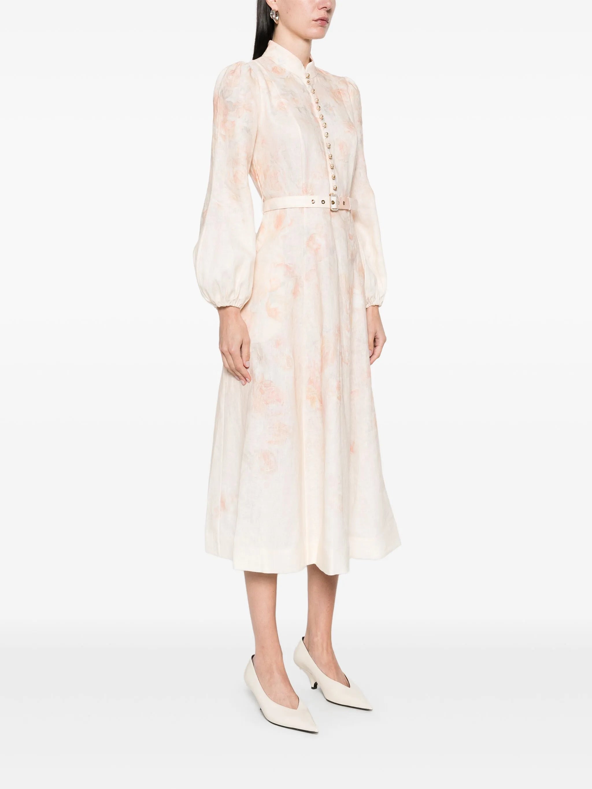 Crushed midi dress