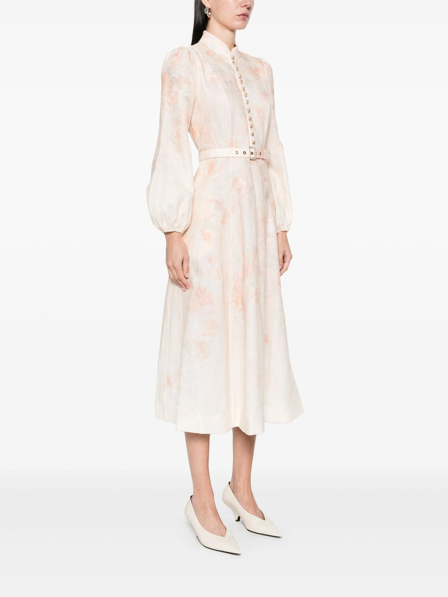 Crushed midi dress