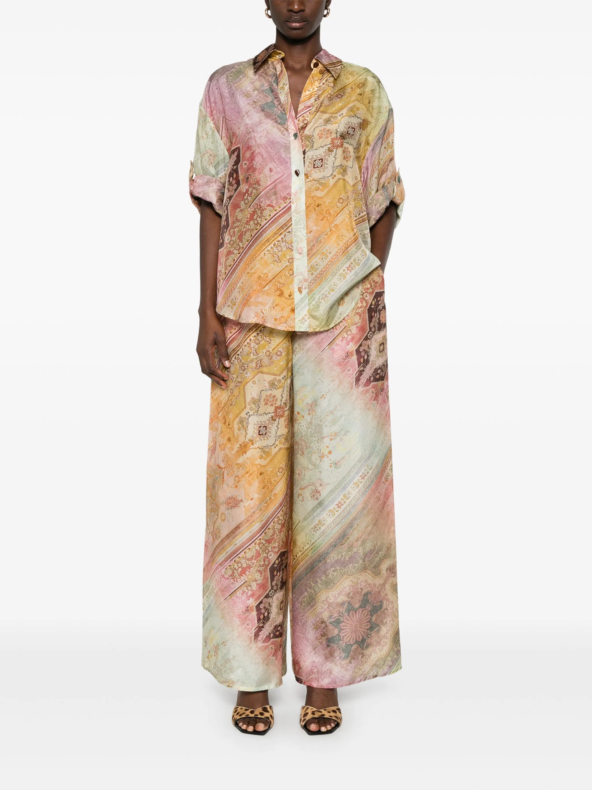 Tallow palazzo trousers