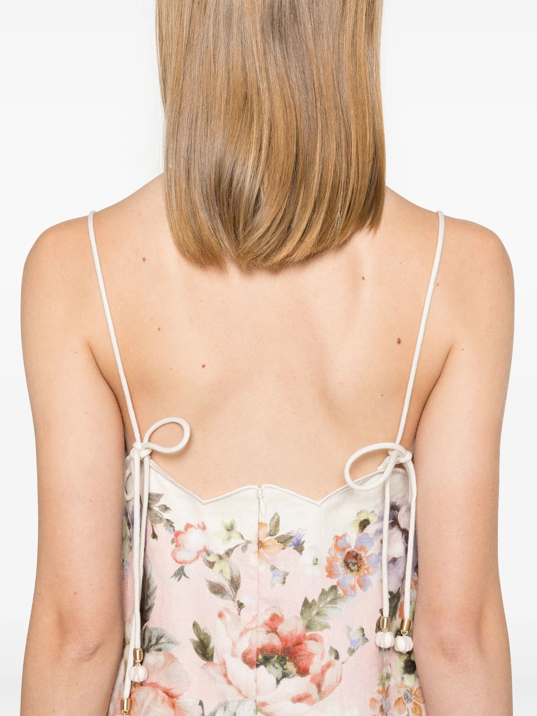 acacia scallop mini dress