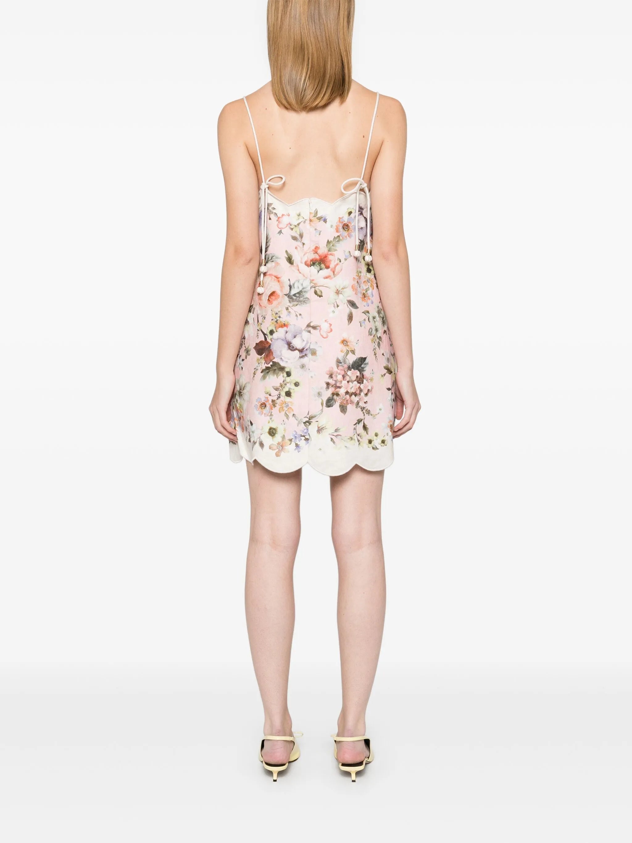 acacia scallop mini dress