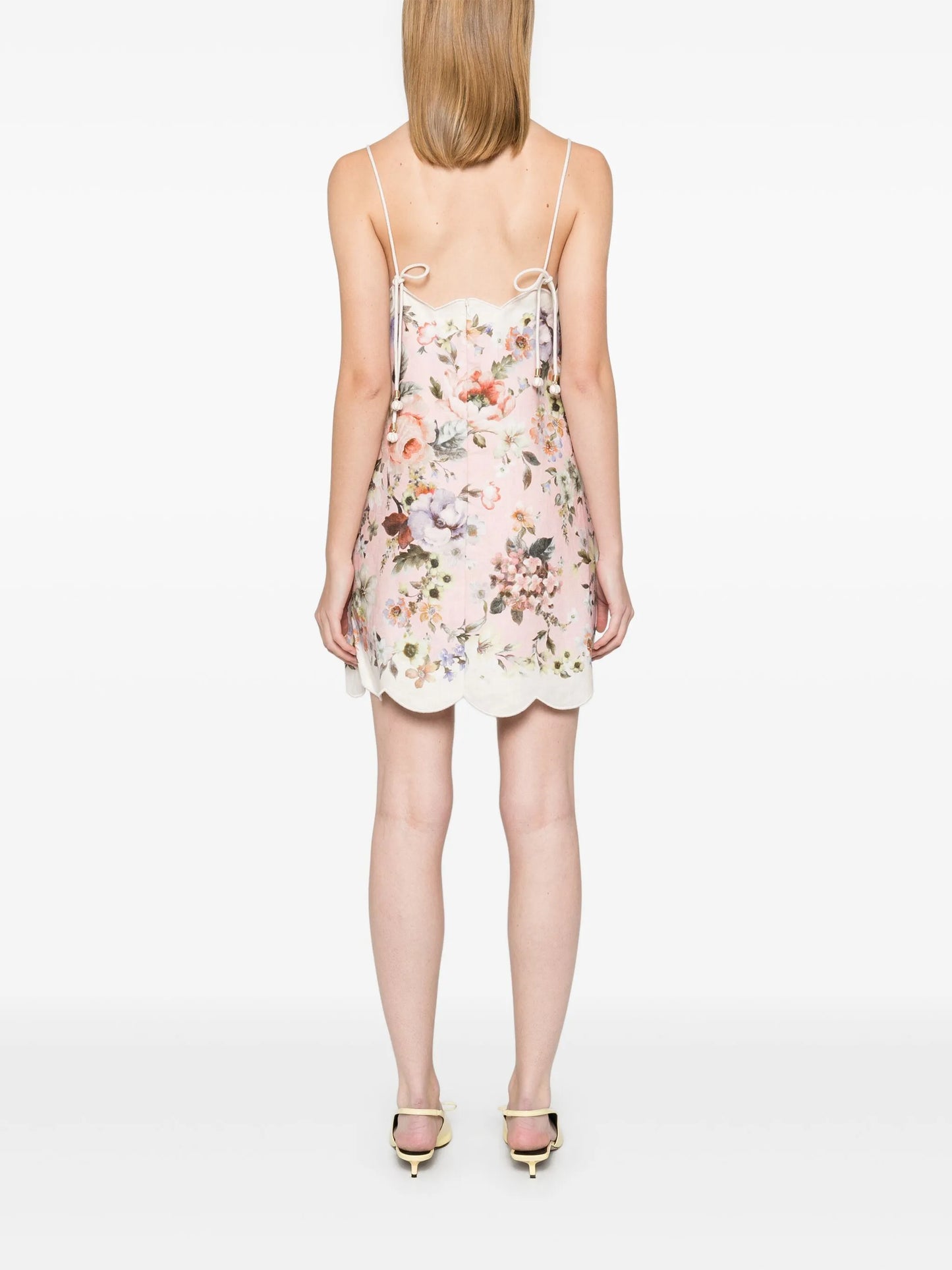 acacia scallop mini dress