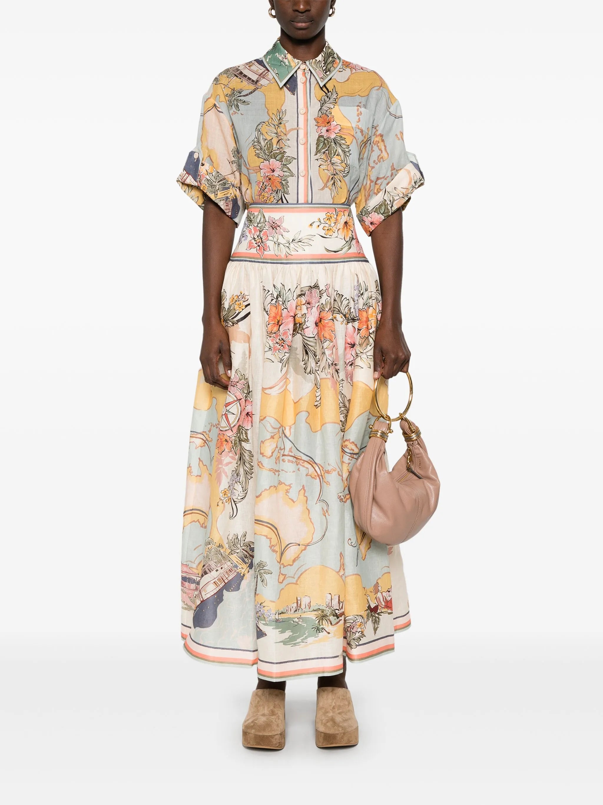 Tallow midi skirt
