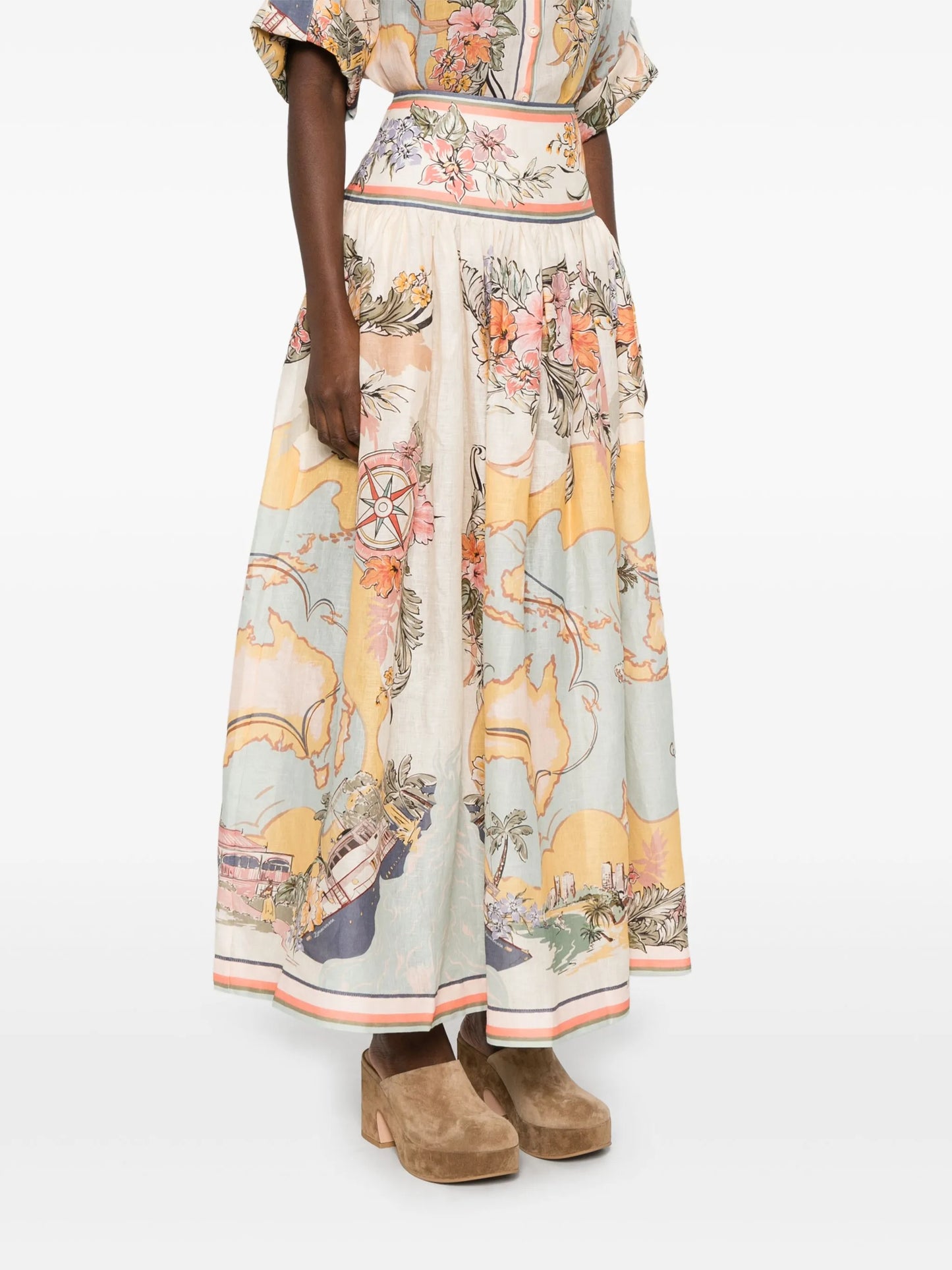 Tallow midi skirt
