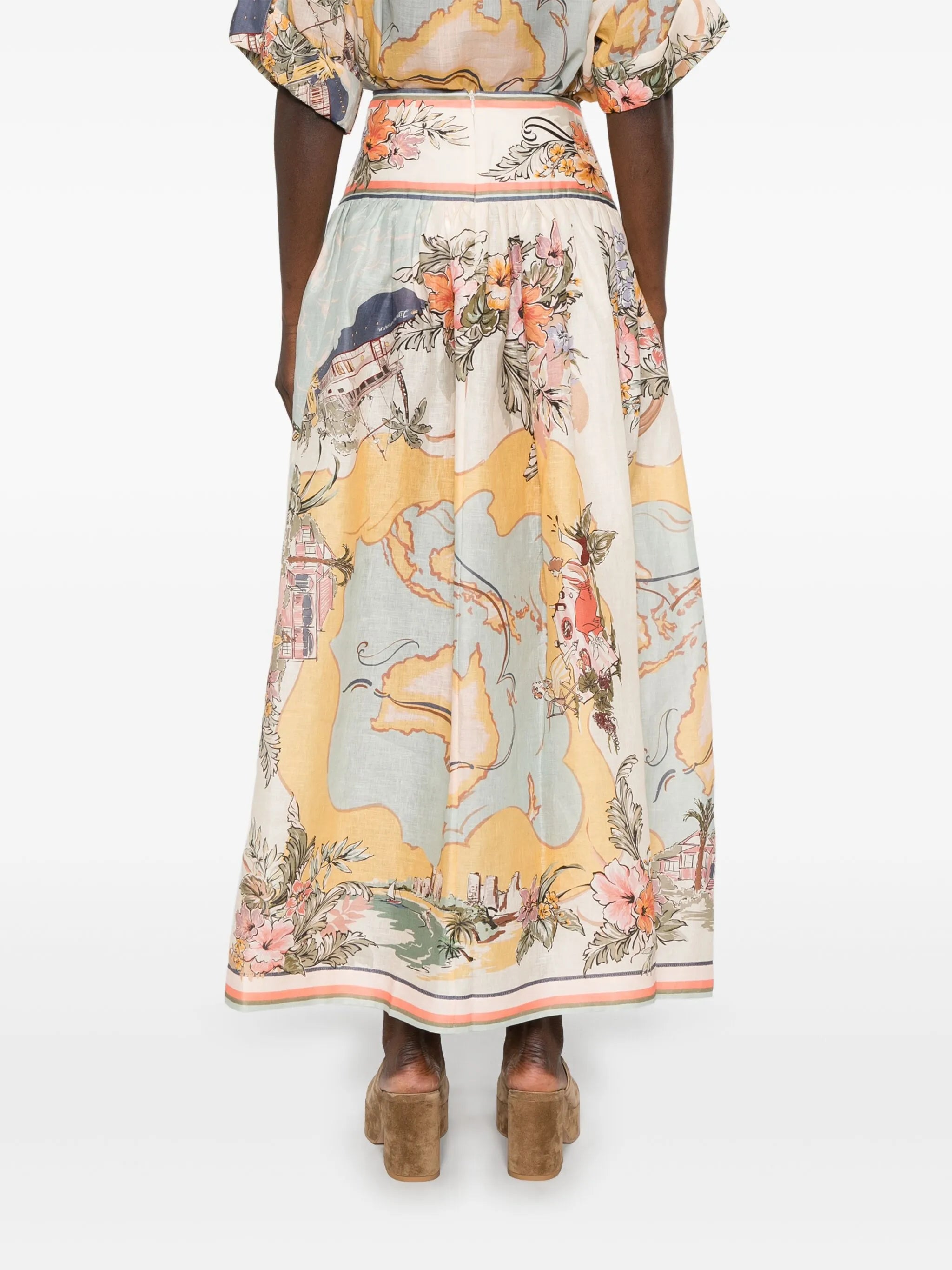 Tallow midi skirt