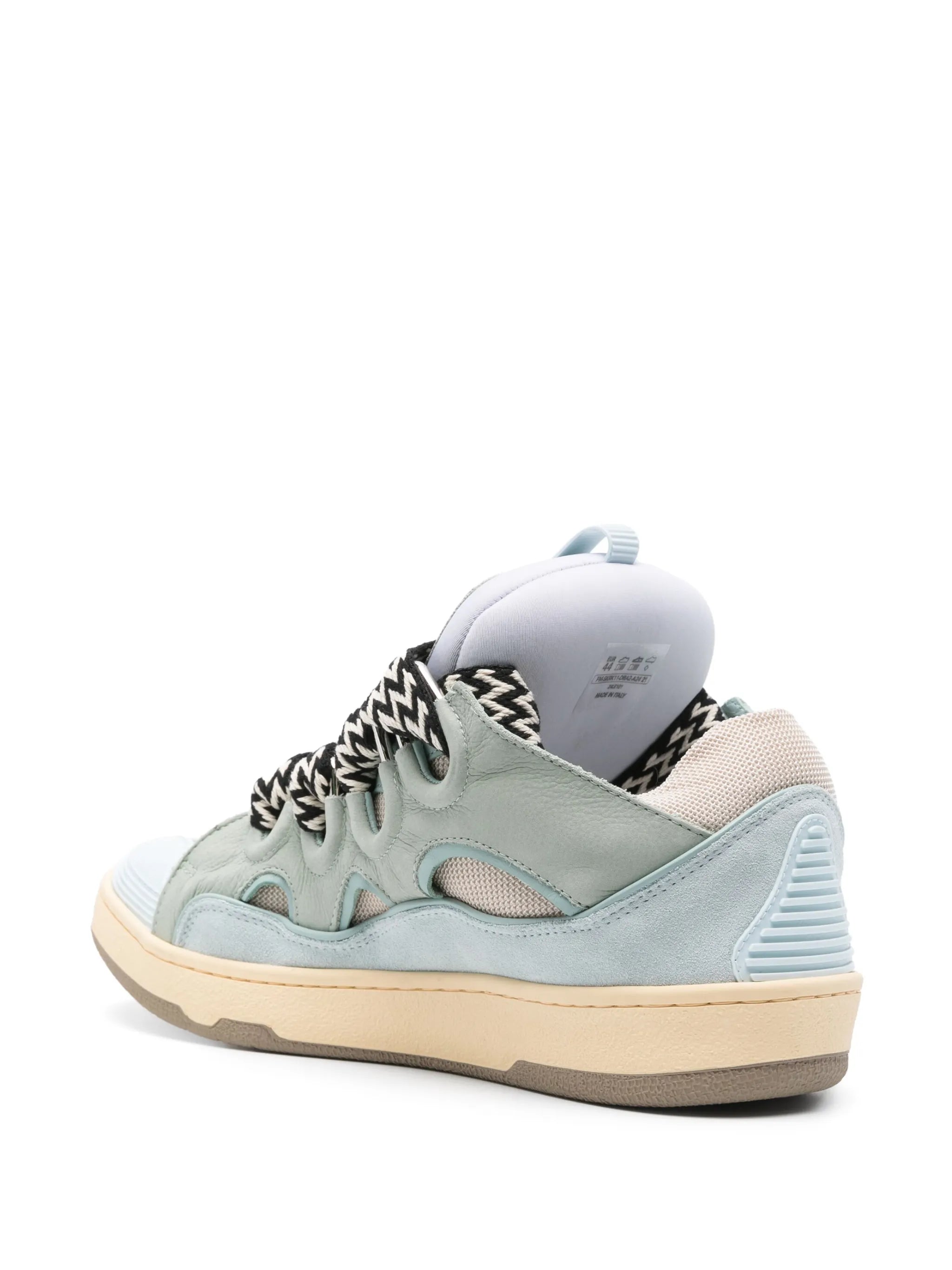 Curb sneakers in leather