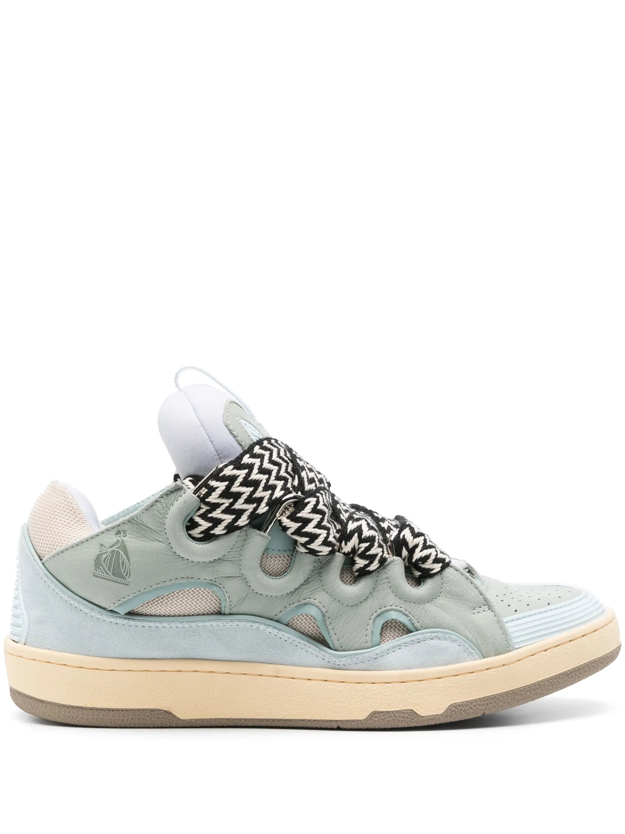 Curb sneakers in leather