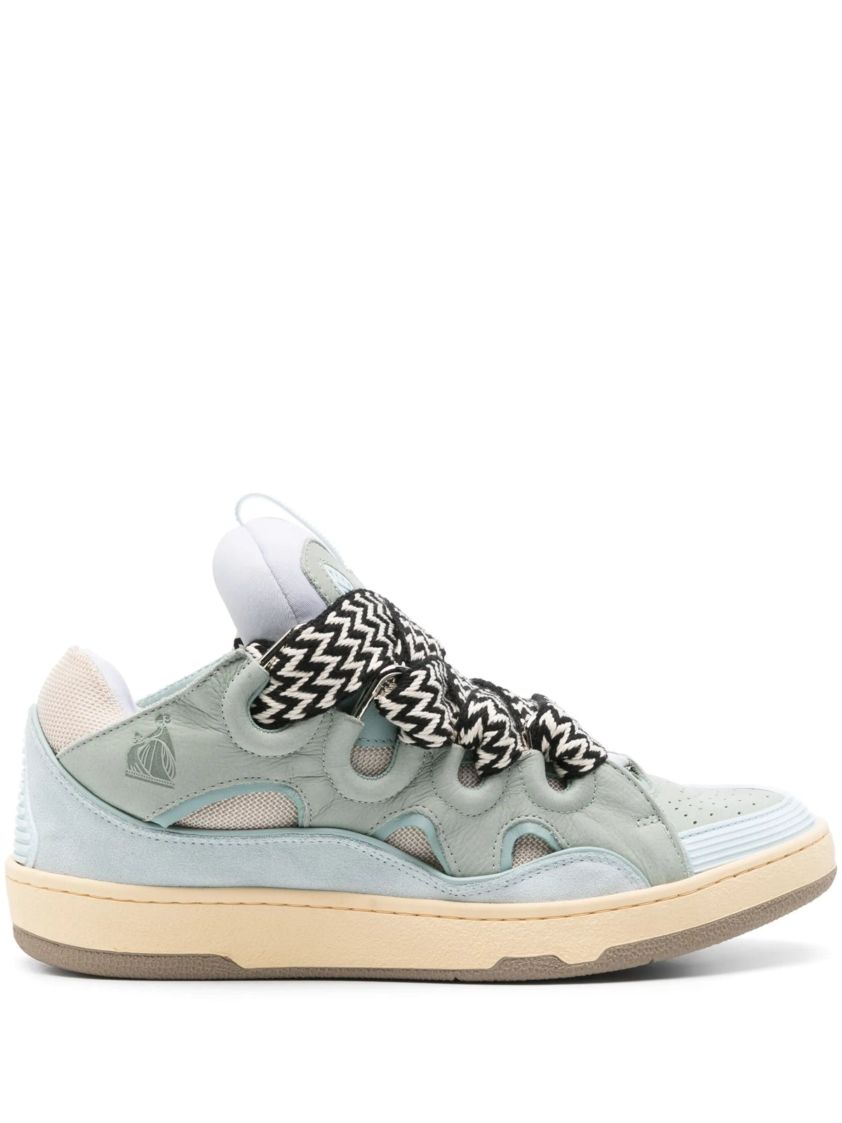 Curb sneakers in leather