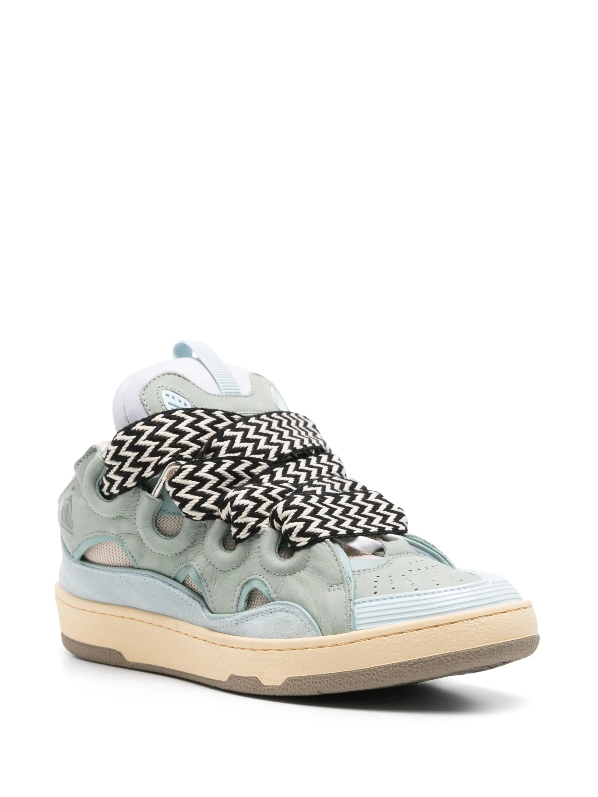 Curb sneakers in leather