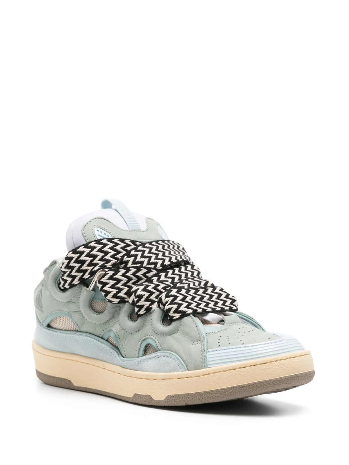 Curb sneakers in leather