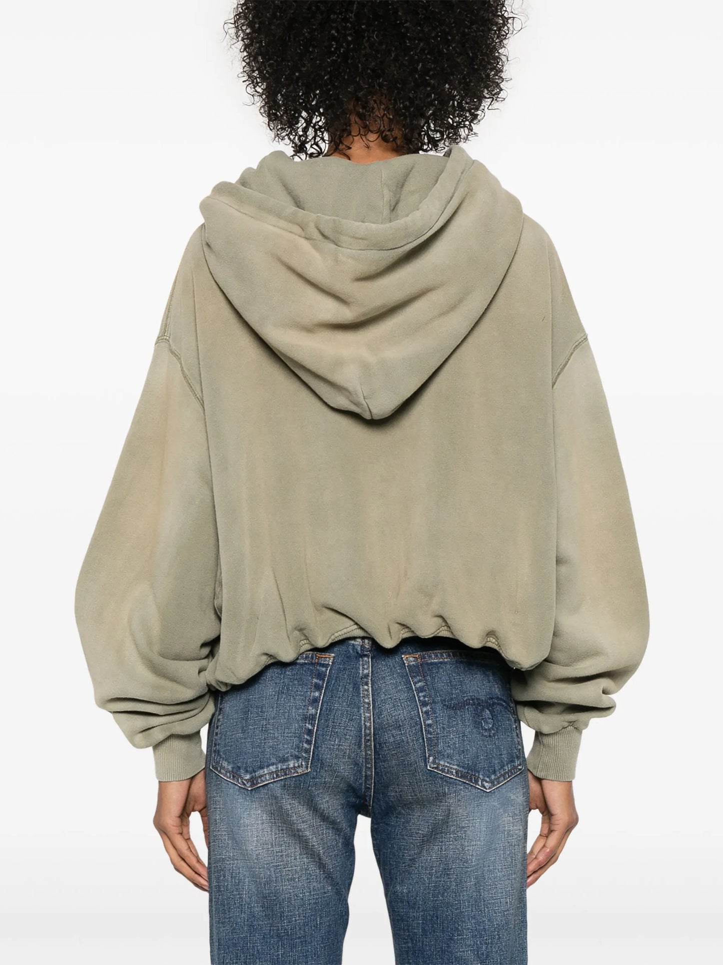 balloon cropped hoodie