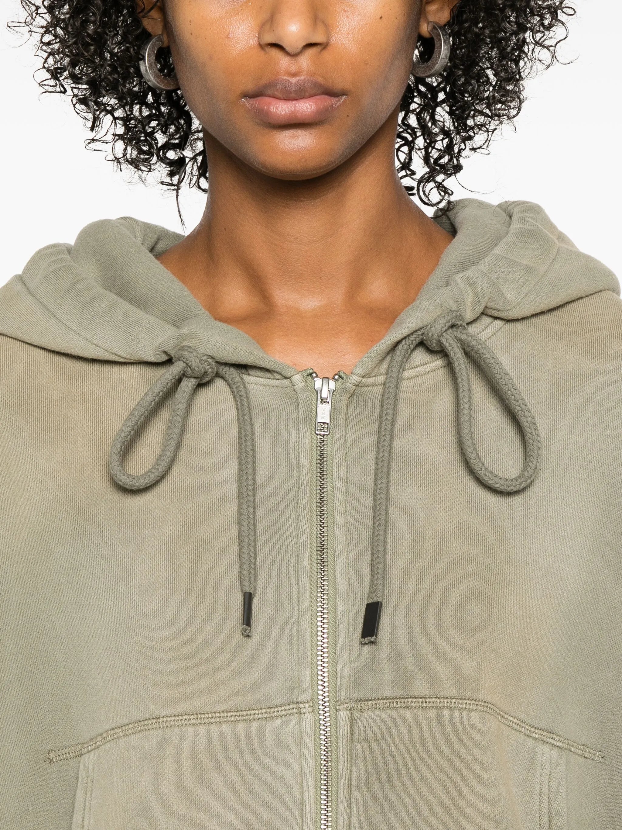 balloon cropped hoodie