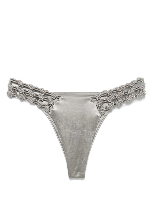 floral-macrame bikini bottoms