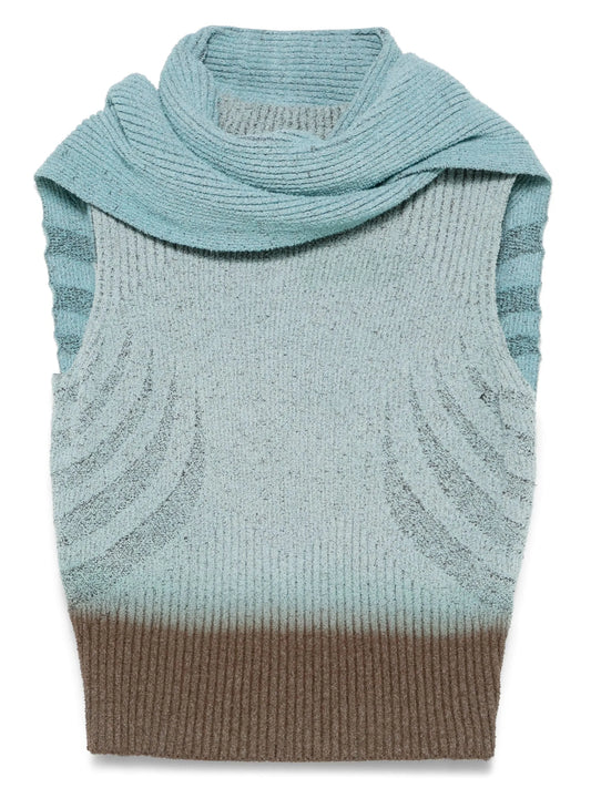 knitted top and scarf set