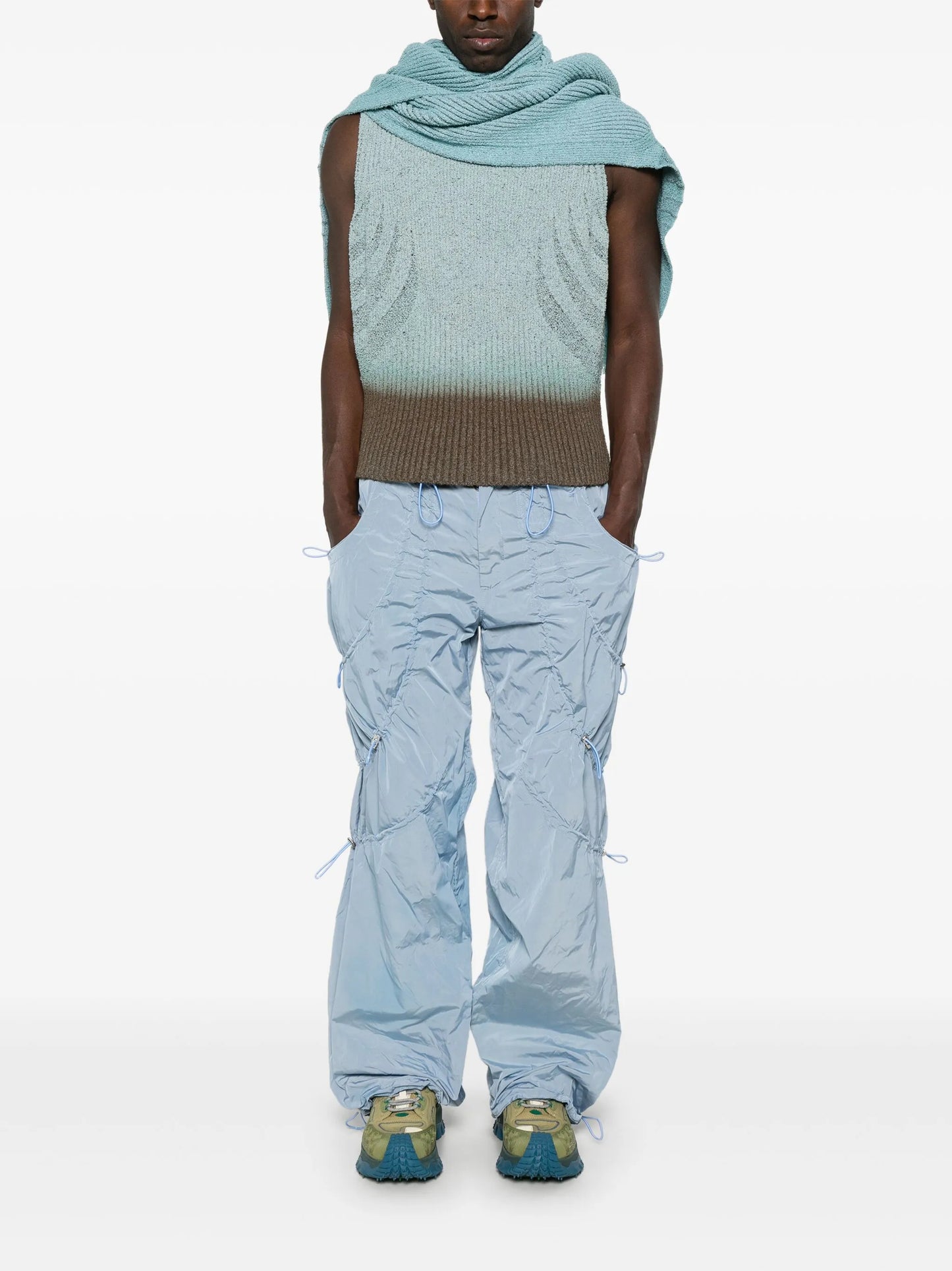 knitted top and scarf set